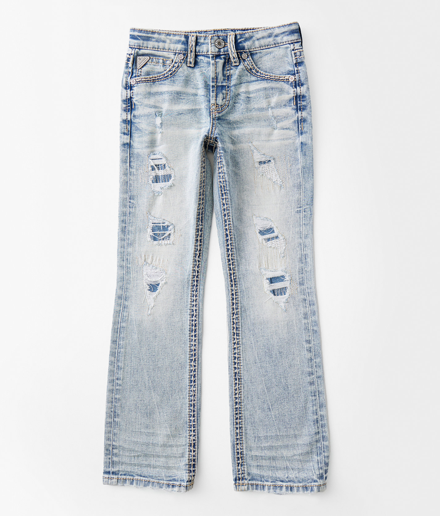 Boys - Salvage Chaos Boot Stretch Jean - Boy's Jeans in Nodosaurus