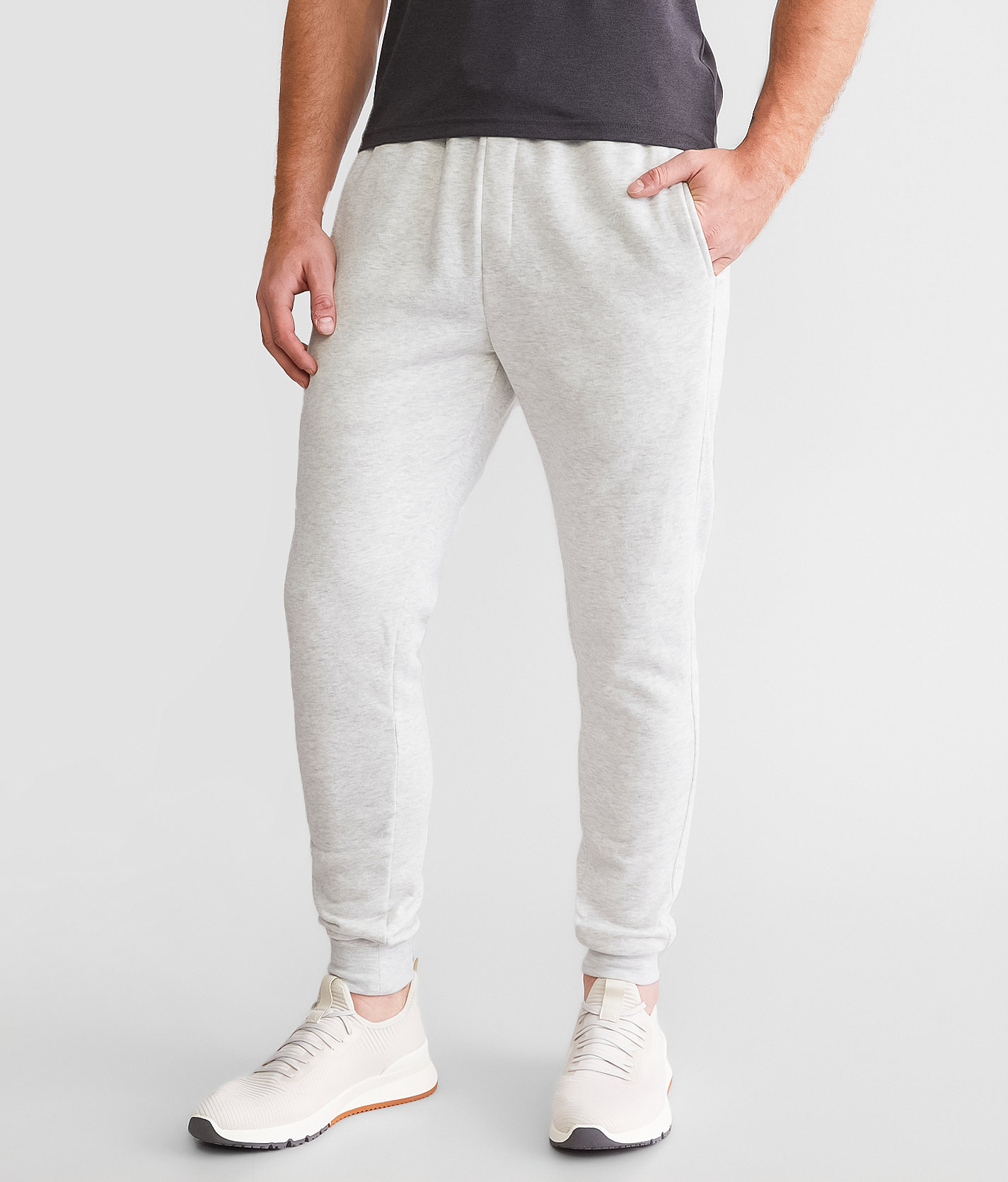 Departwest Heathered Jogger - Men's Activewear in Oatmeal