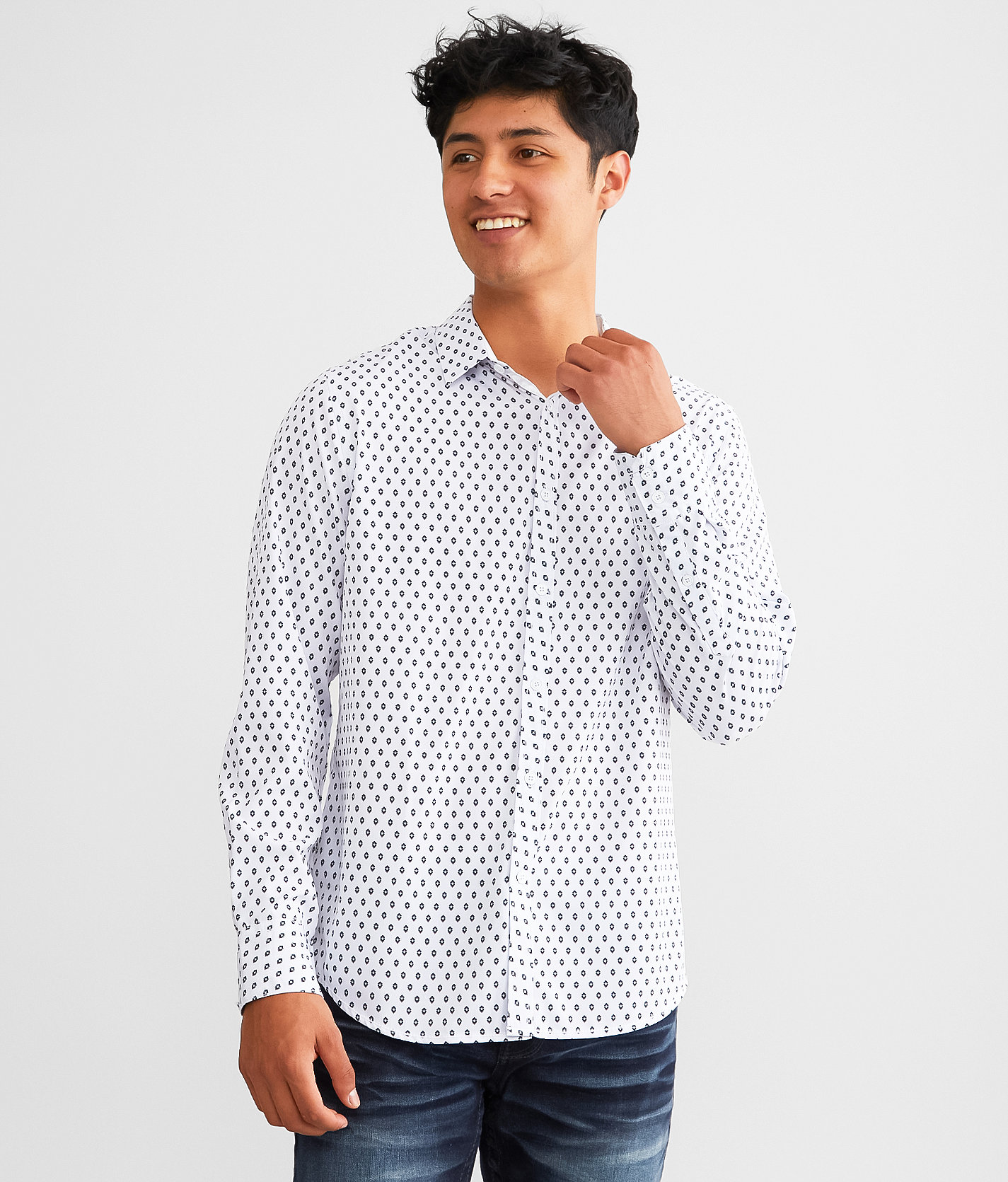 J.B. Holt Shadow Standard Performance Stretch Shirt - Men's Shirts in White