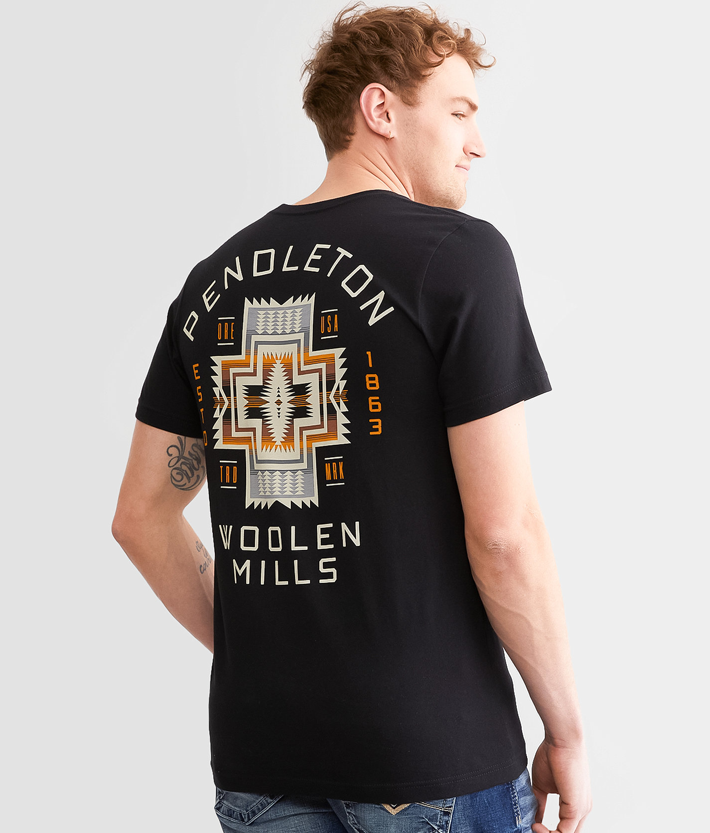 Pendleton Harding Star T-Shirt - Men's T-Shirts in Black