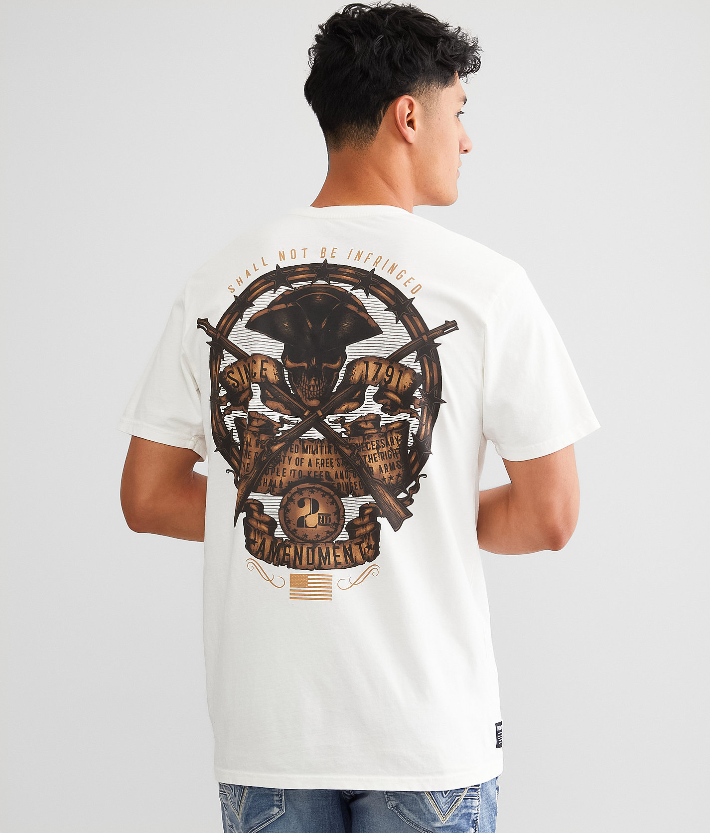Howitzer Protect the 2nd T-Shirt - Men's T-Shirts in Antique White