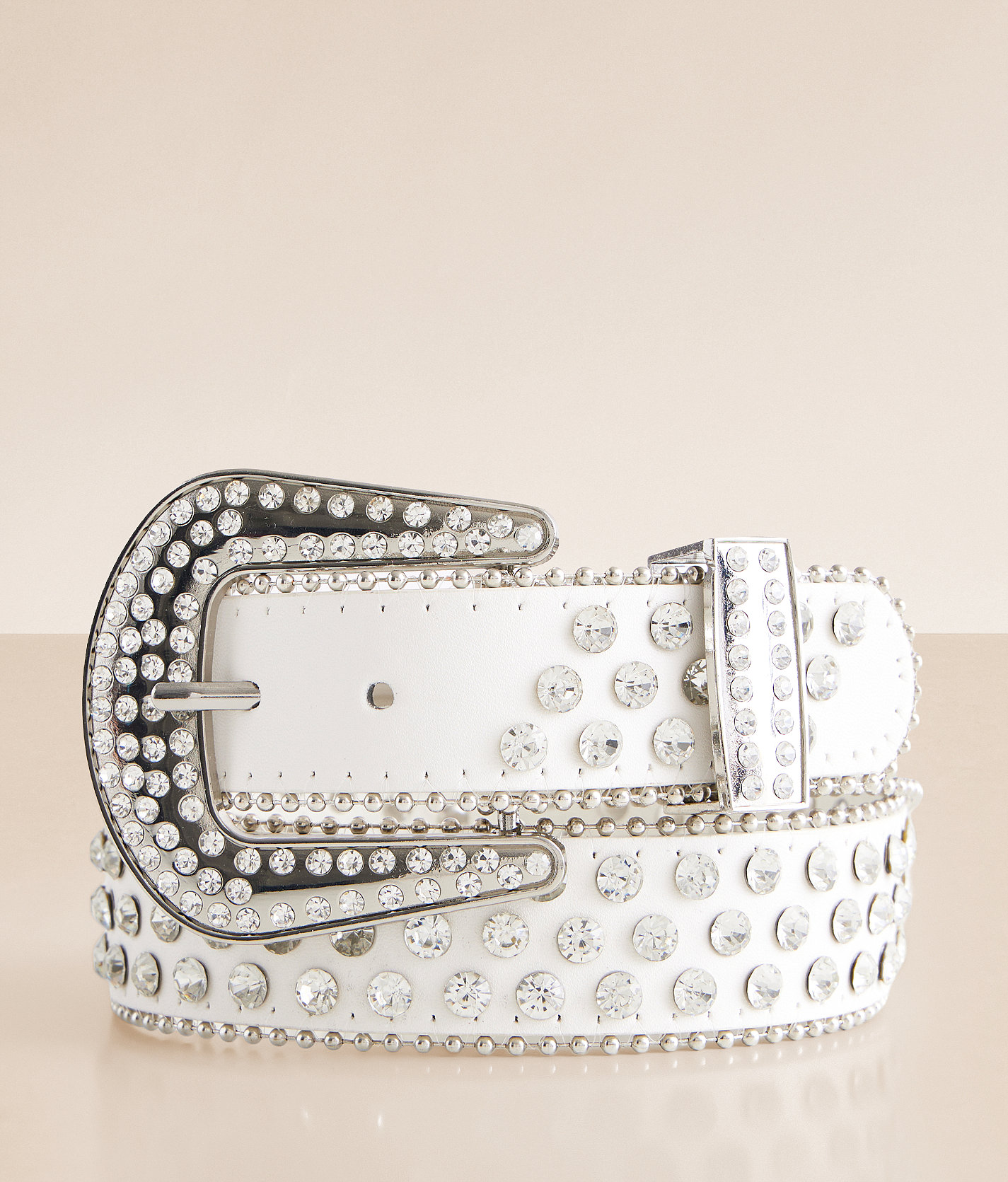 BKE Western Glitz Belt - Women's Belts in Whitecap