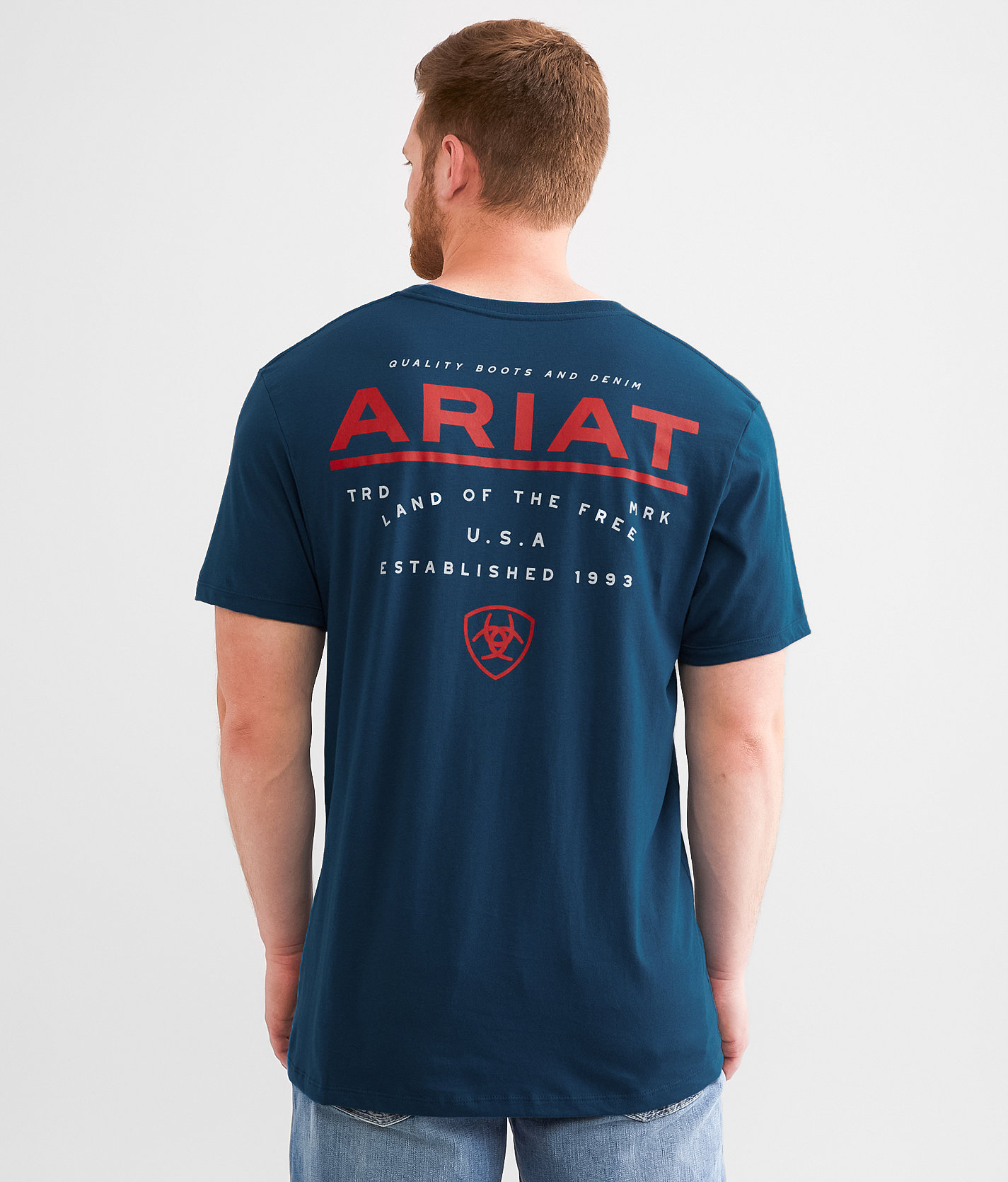 Ariat Official Quality T-Shirt - Men's T-Shirts in Sailor Blue