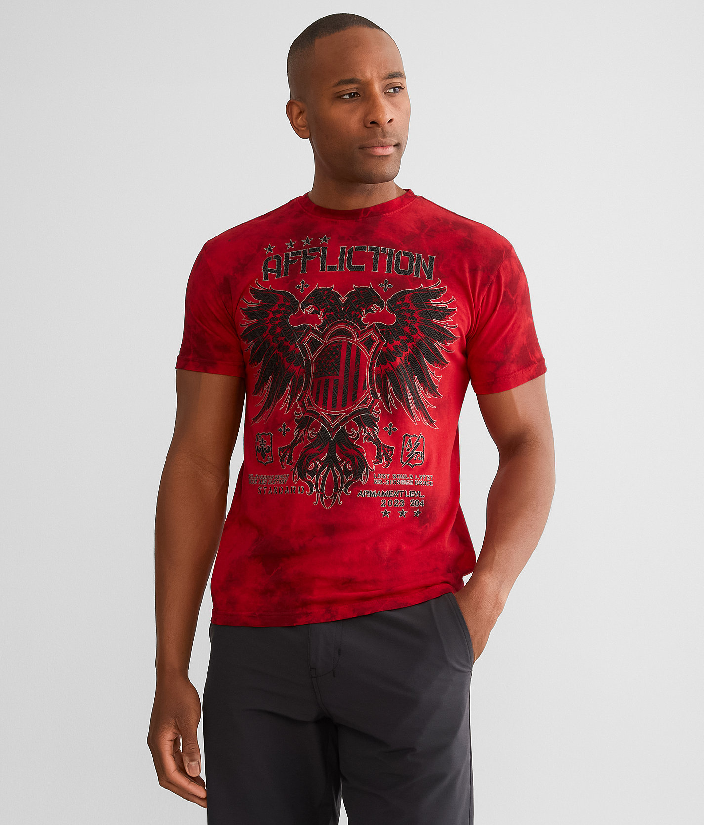 Affliction Coaxial T-Shirt - Men's T-Shirts in Tango Red Dark Tango Red