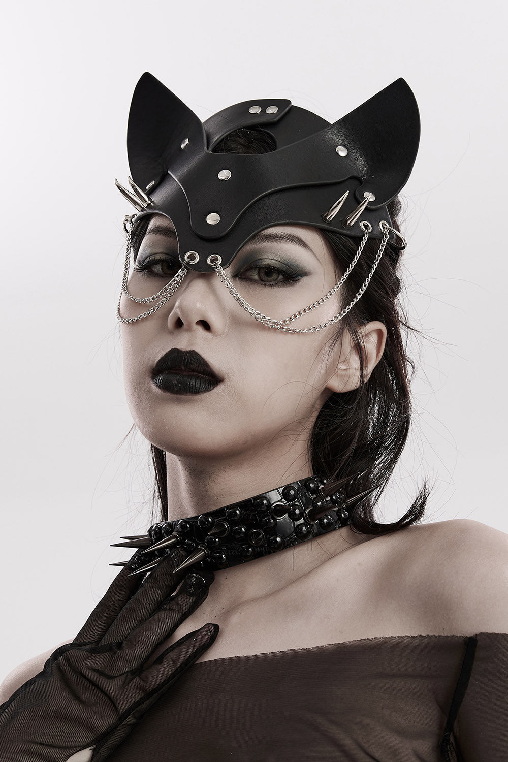 Bad Cat Leather Mask