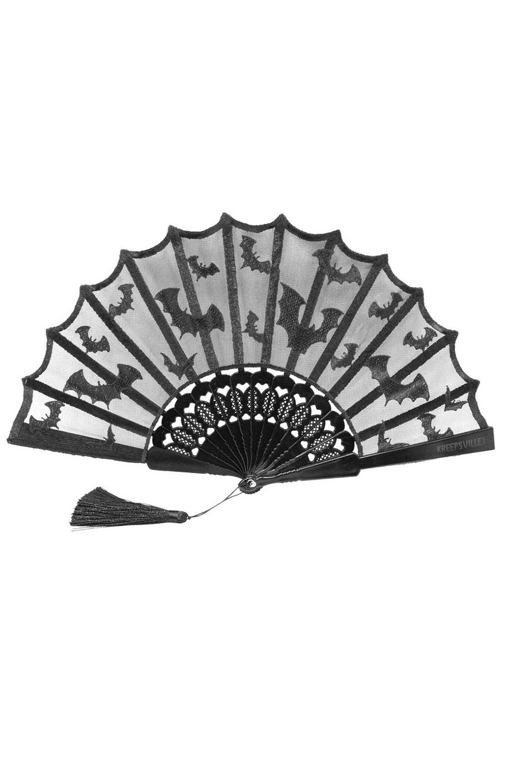 Bat Lace Hand Fan