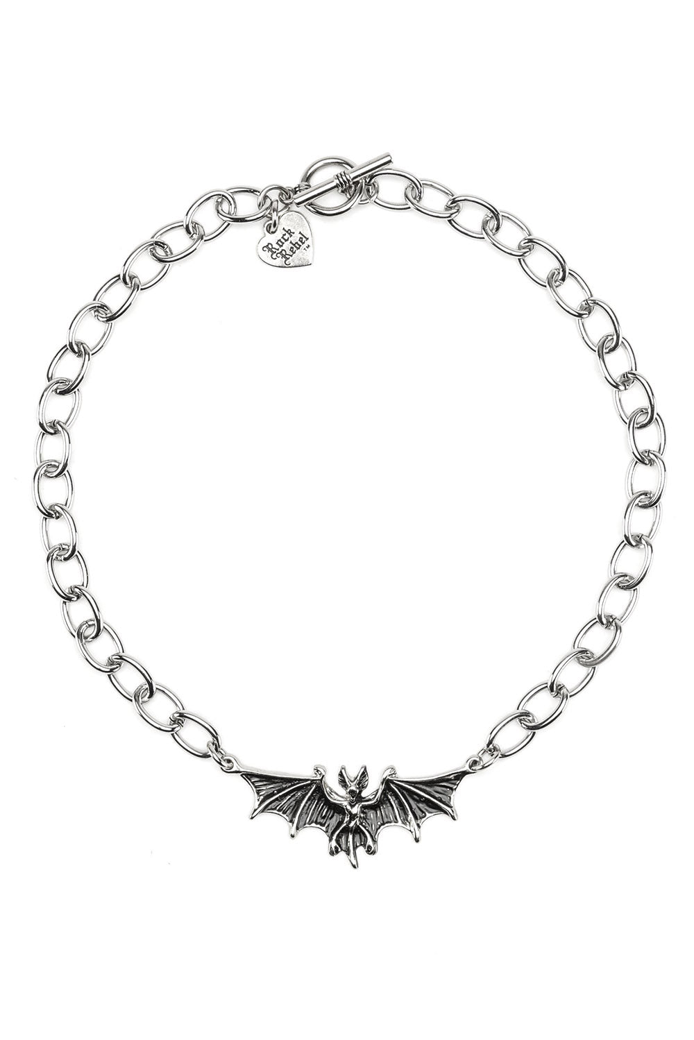 Bat Thick Chain Necklace
