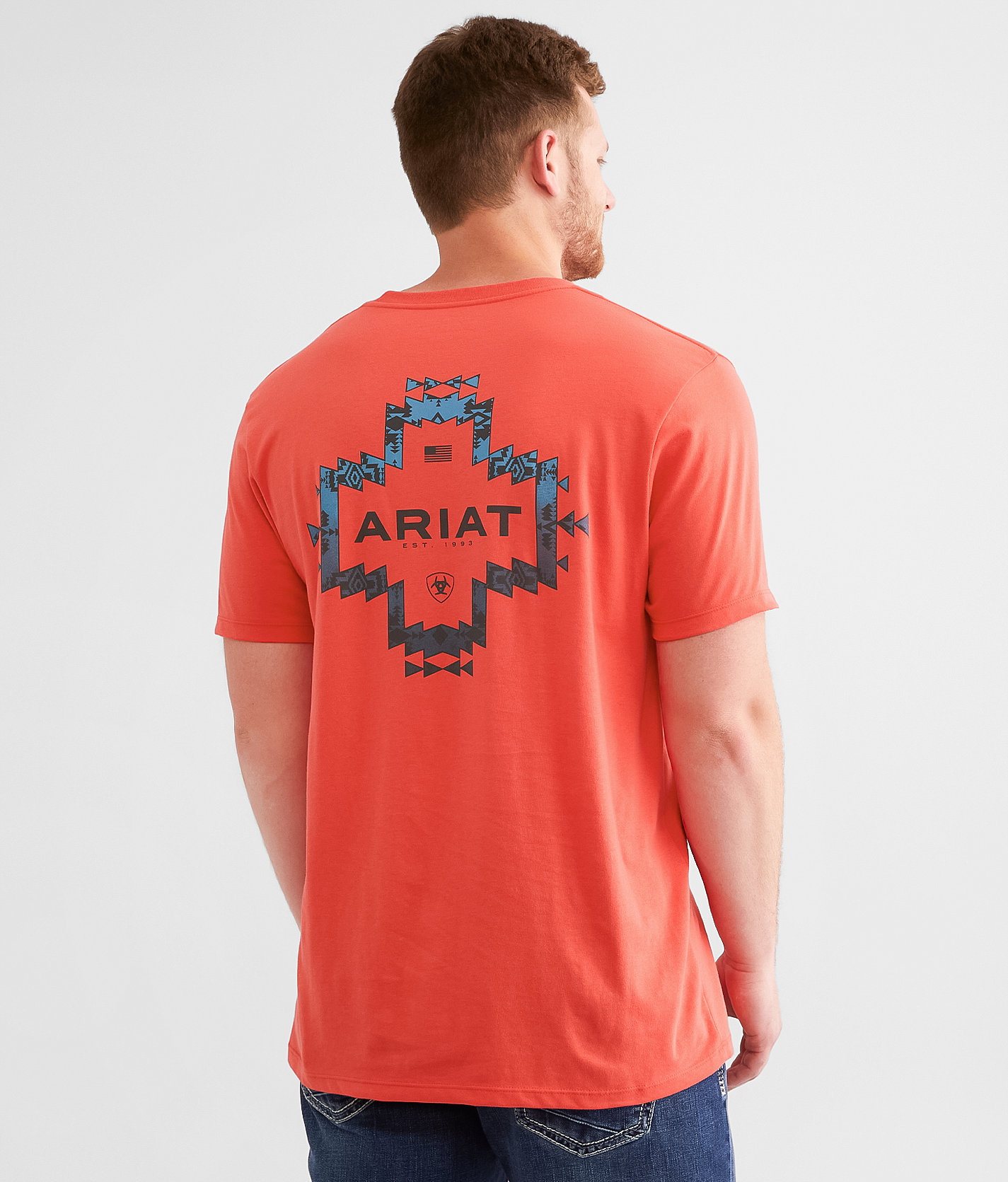 Ariat Southwest Crossroad T-Shirt - Men's T-Shirts in Teaberry