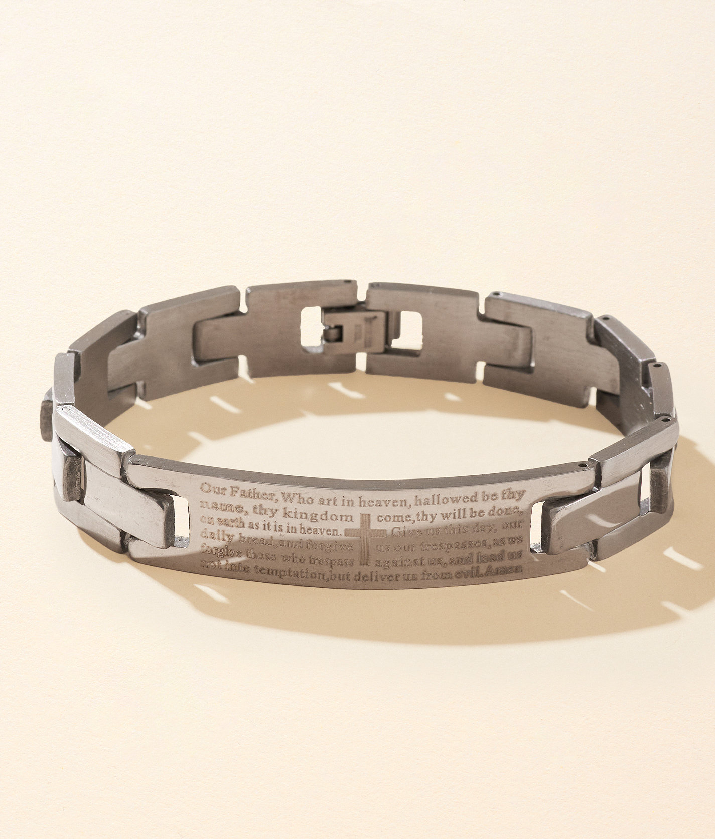 BKE The Lord's Prayer Bracelet - Men's Jewelry in Silver
