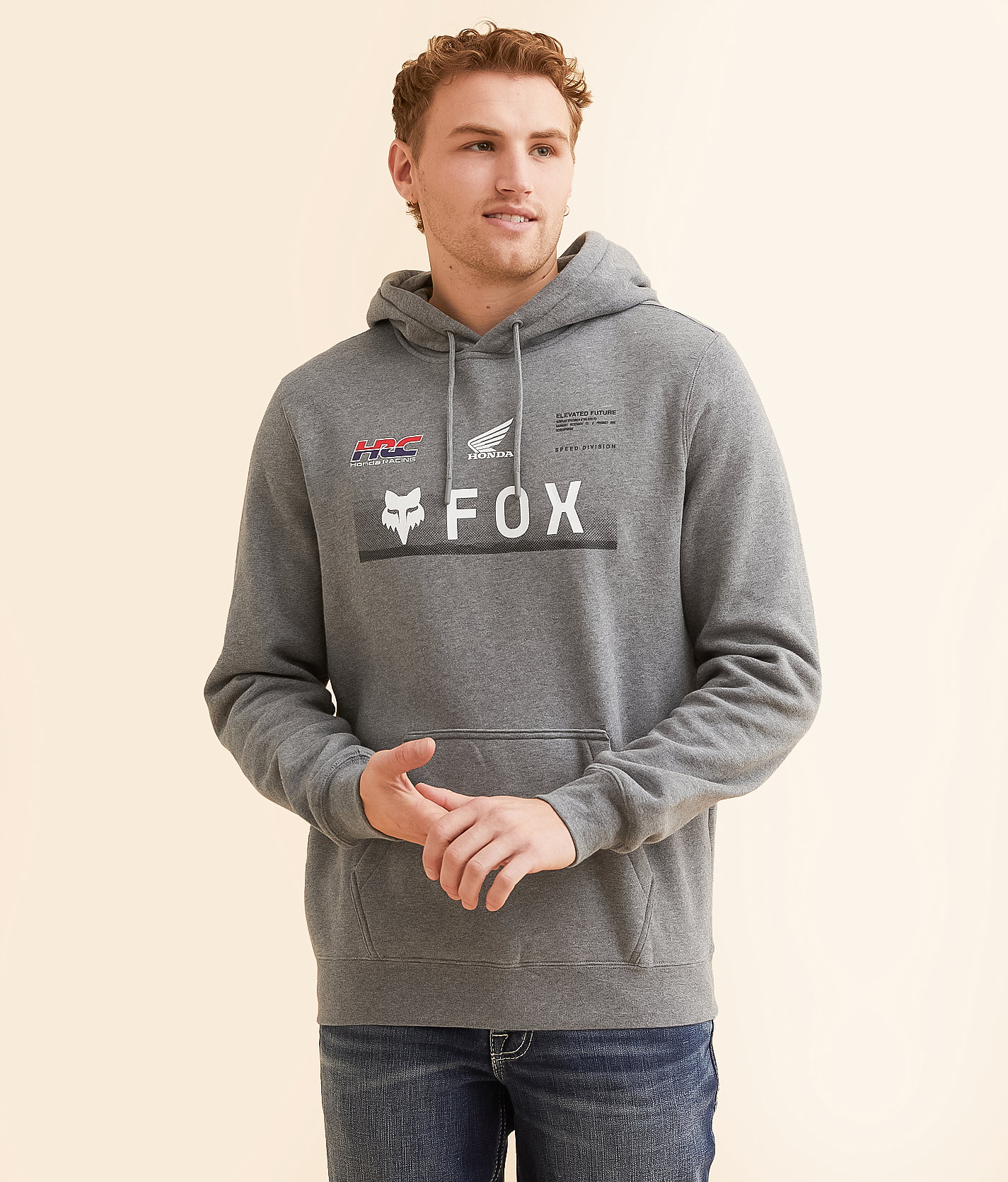 Fox Honda Hooded Sweatshirt - Men's Sweatshirts in Heathered Graphite
