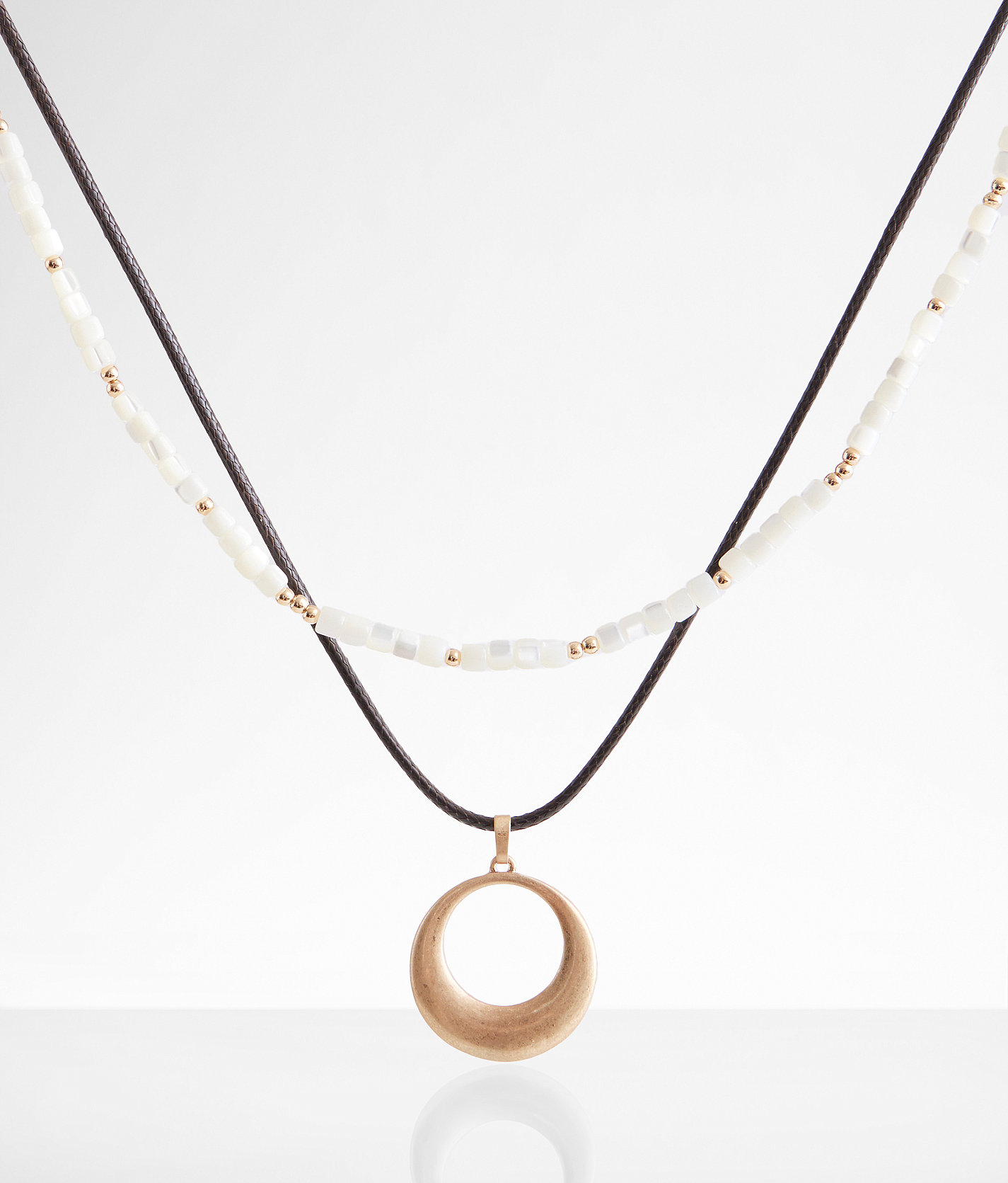 boutique by BKE 2 Pack Beaded Necklace Set - Women's Jewelry in Gold