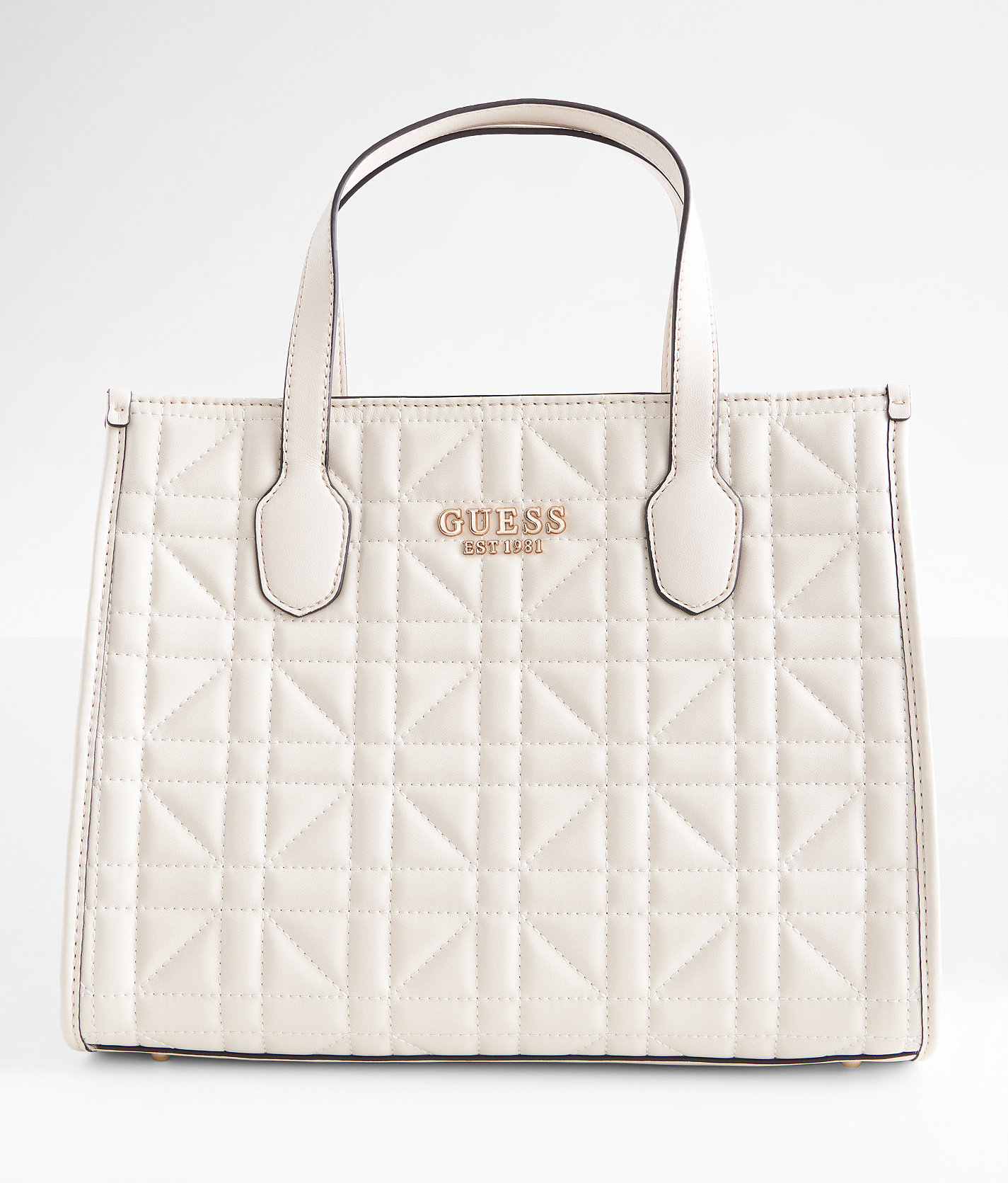 Guess Silvana Quilted Purse - Women's Bags & Wallets in Stone