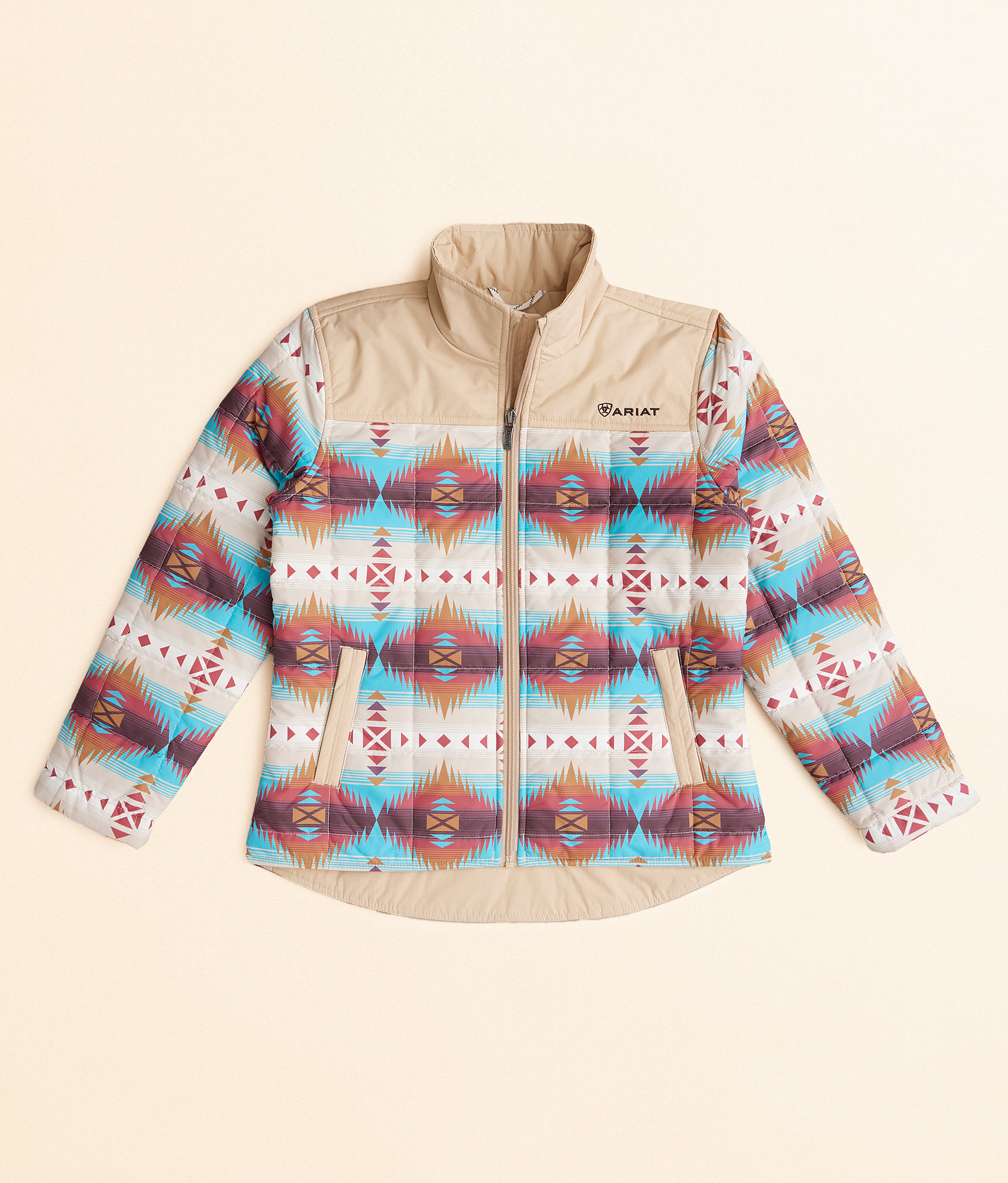 Girls - Ariat Crius Serrano Western Quilted Jacket - Girl's Coats & Jackets in Serrano Print