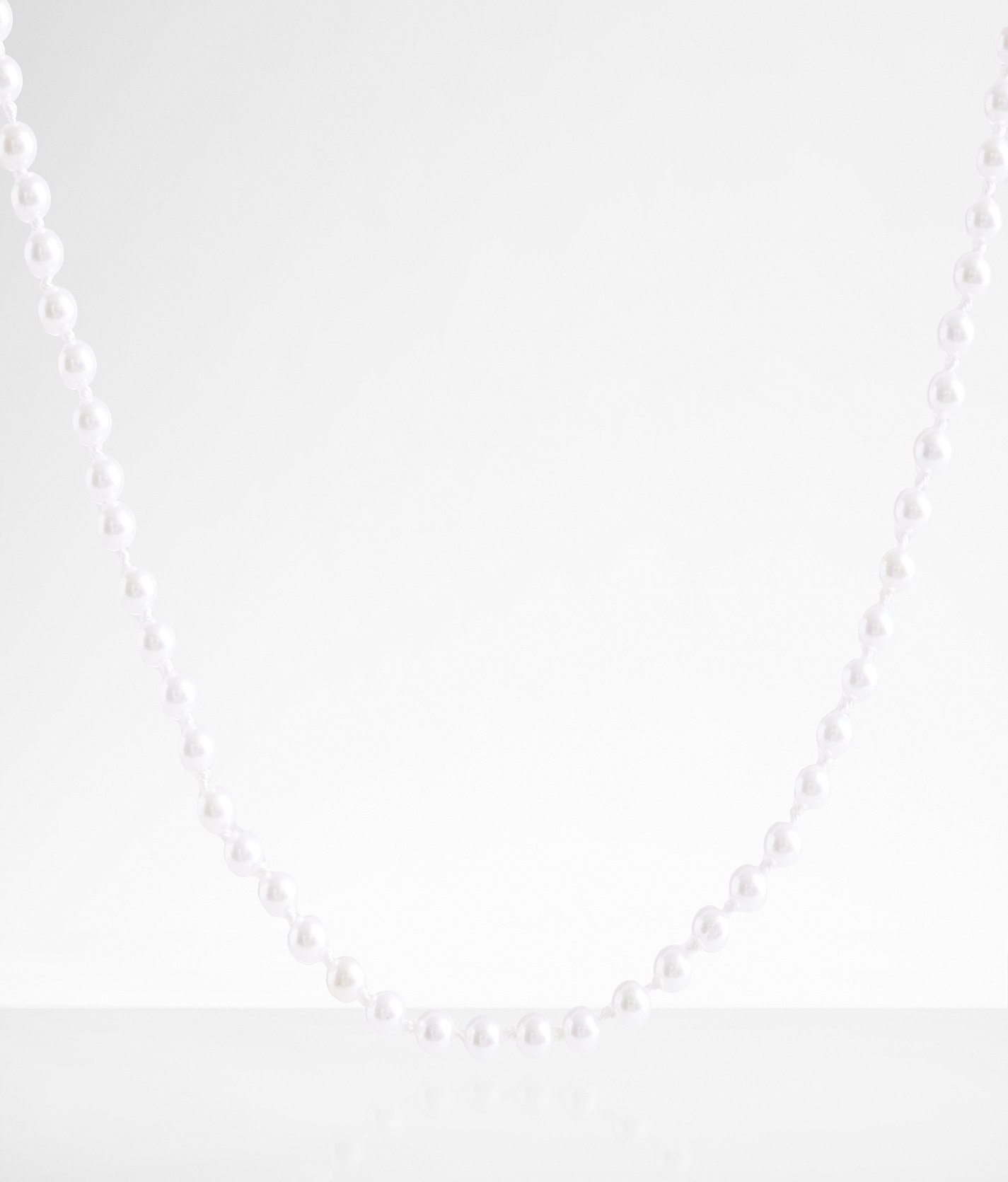 boutique by BKE Faux Pearl Necklace - Women's Jewelry in White