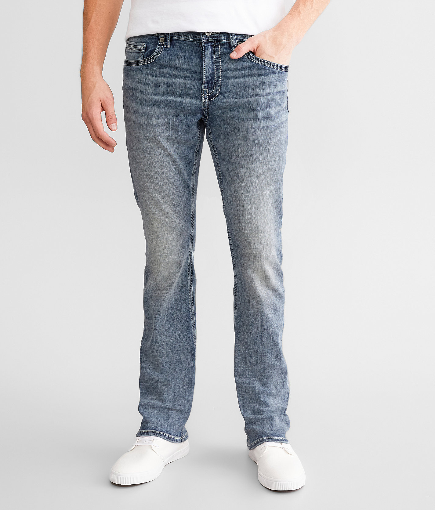 BKE Alec Straight Stretch Jean - Men's Jeans in Clock