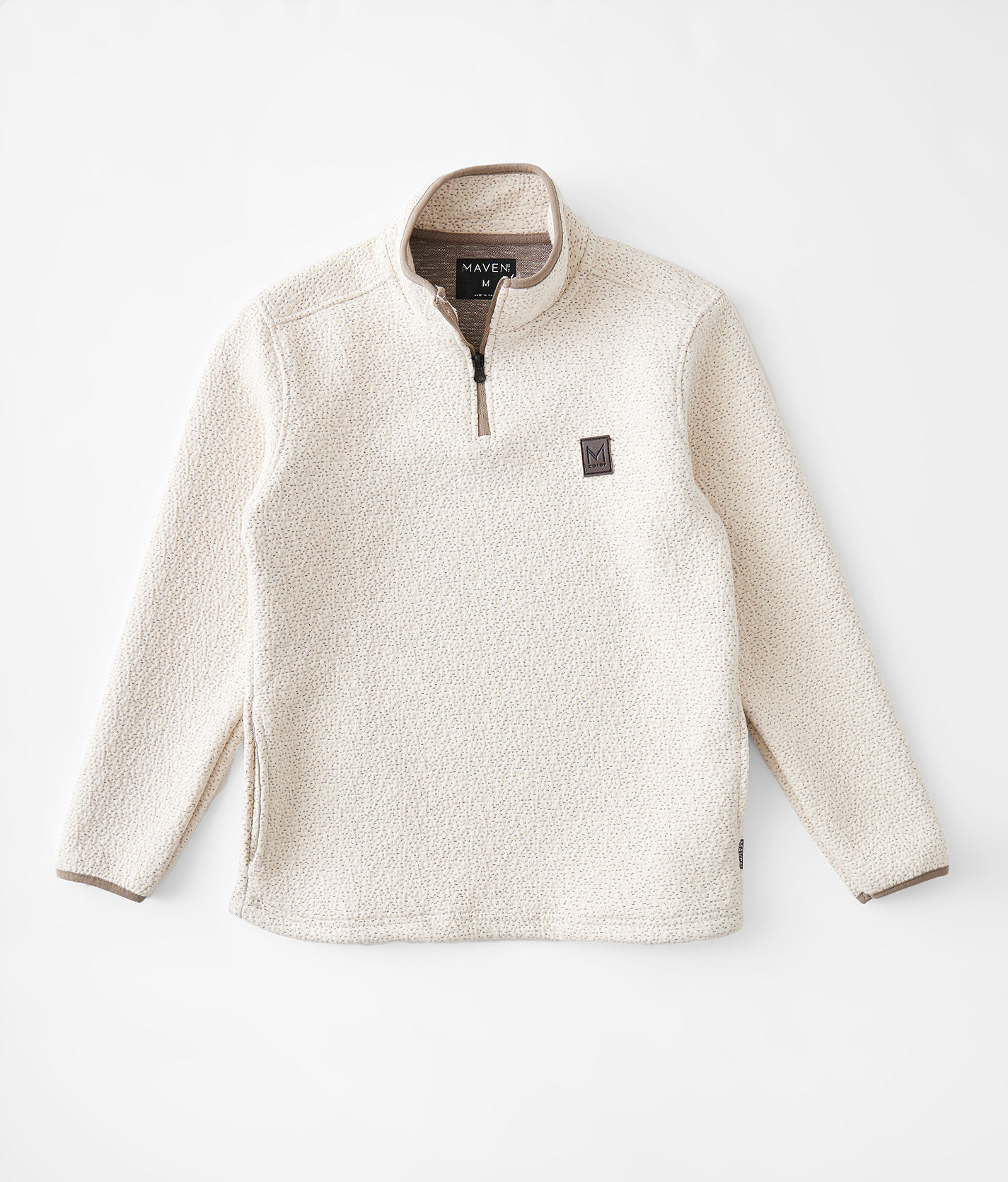 Boys - Maven Co-op Quarter Zip Pullover - Boy's Sweatshirts in Major Brown