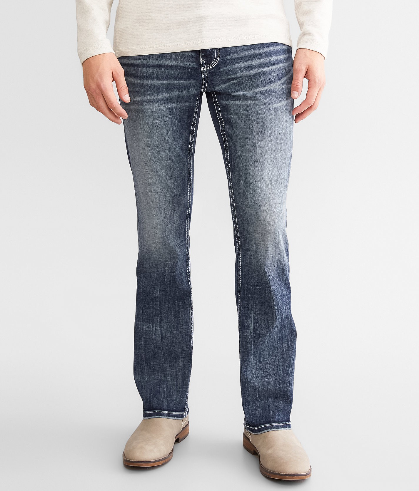 Buckle Black Three Boot Stretch Jean - Men's Jeans in Milo