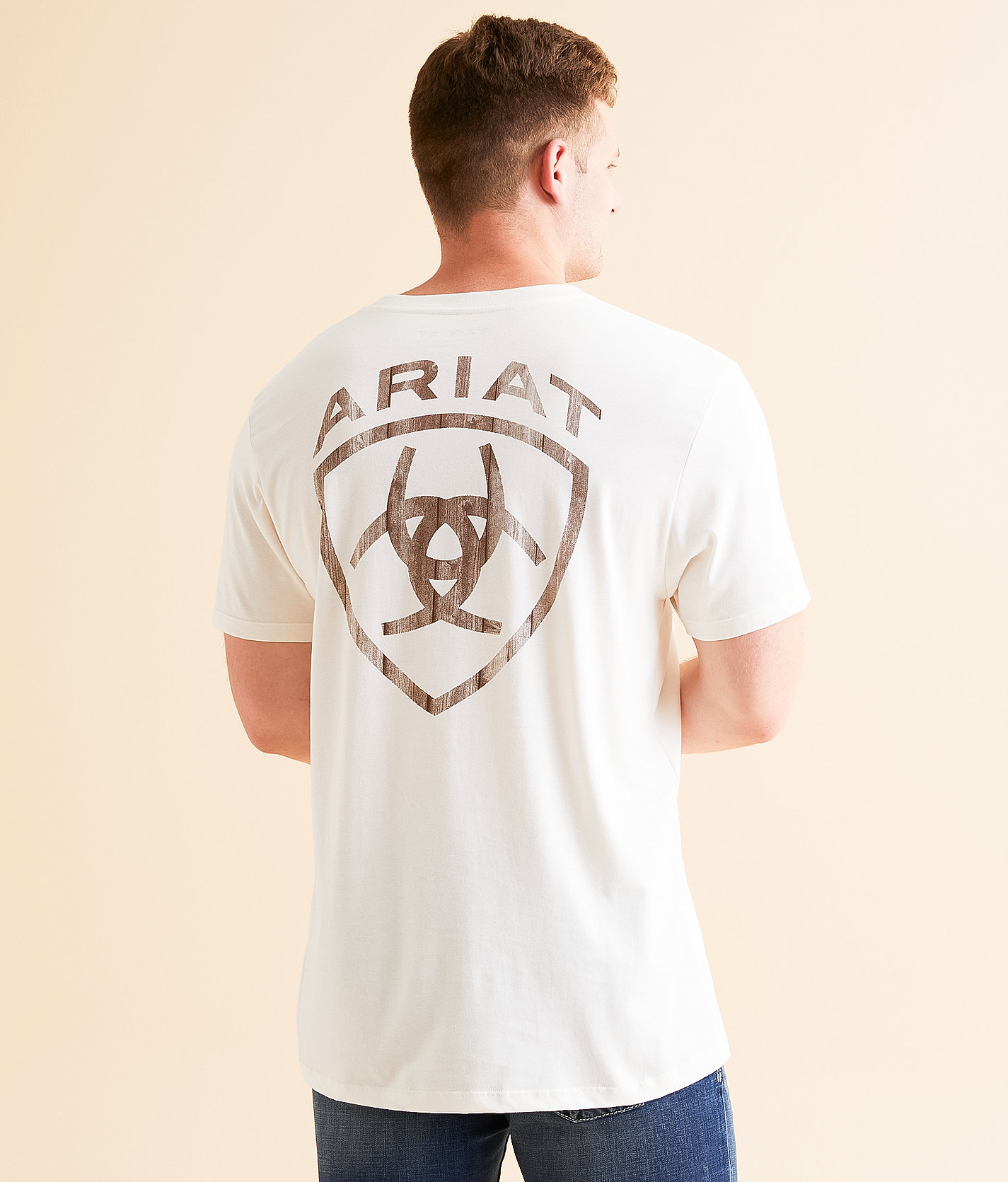 Ariat Barn Door Arch T-Shirt - Men's T-Shirts in Antique White