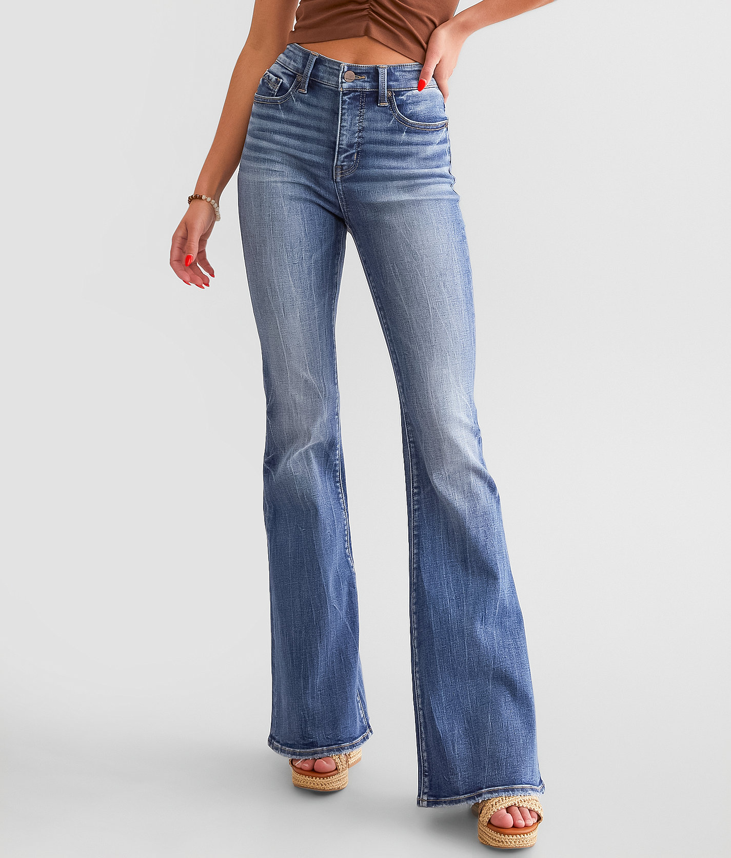 Buckle Black Fit No. 75 Flare Stretch Jean - Women's Jeans in Hosley