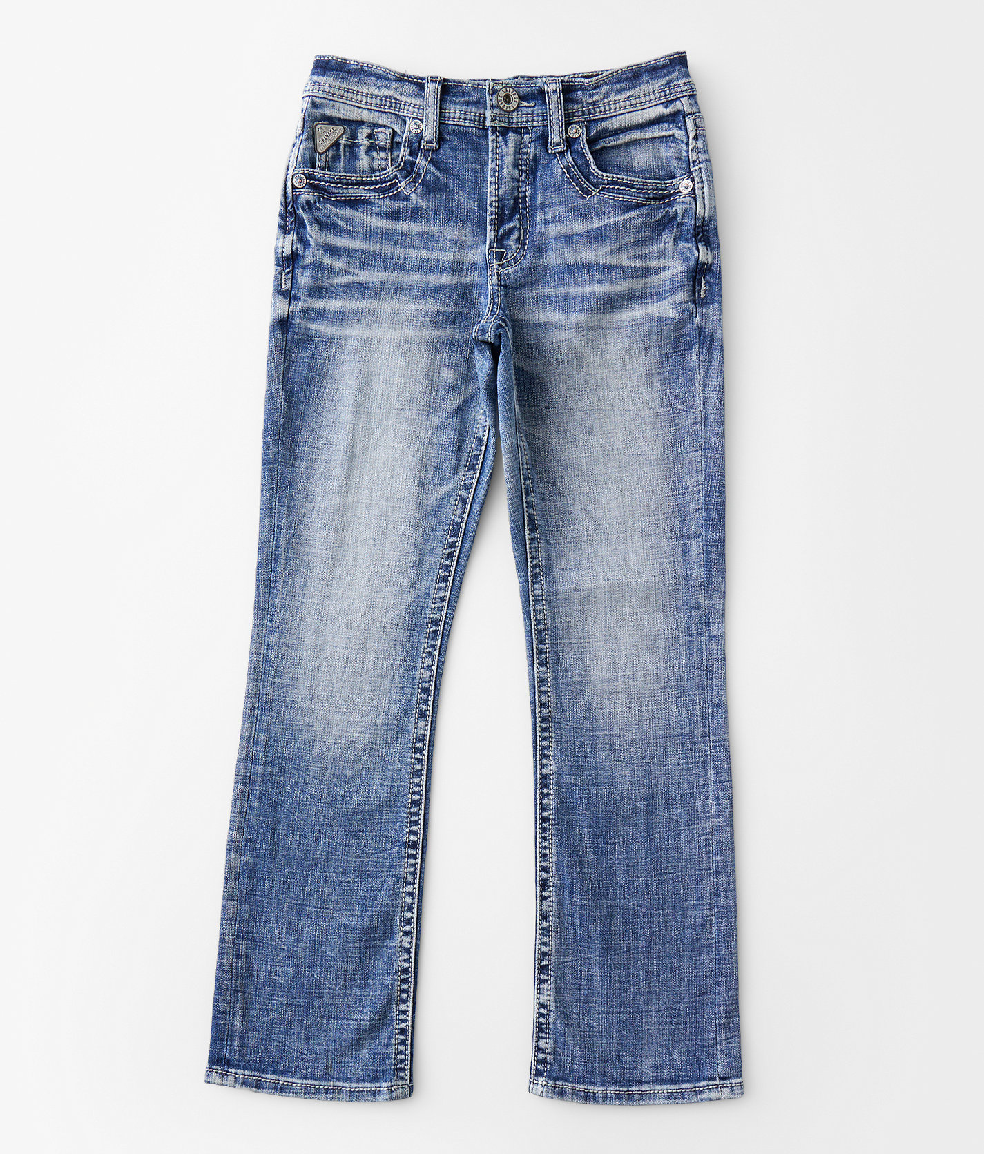 Boys - Salvage Chaos Boot Stretch Jean - Boy's Jeans in Barapasaurus