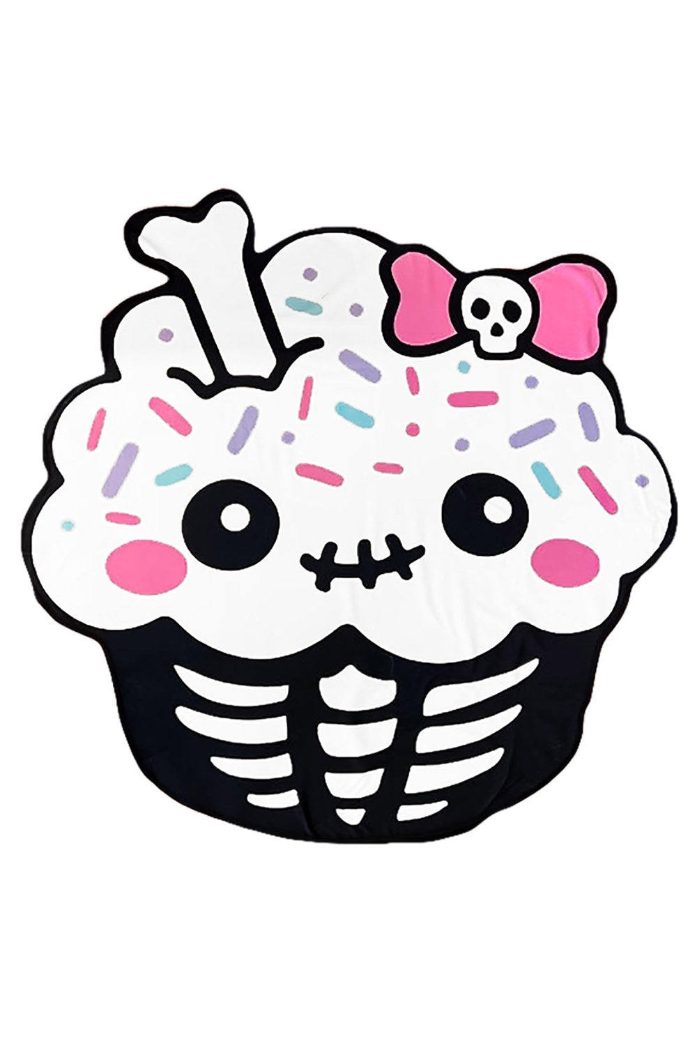 Kawaii Cupcake Shaped Beach Towel