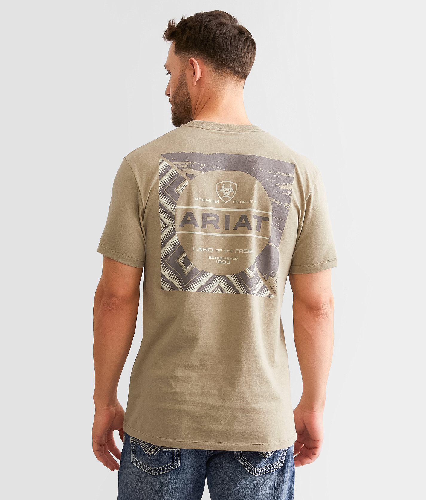 Ariat Mix Tex T-Shirt - Men's T-Shirts in Winter Twig