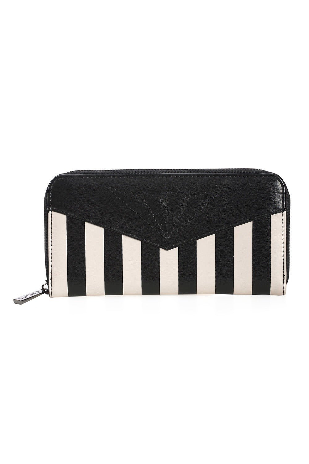 Rockabilly Black & White Striped Wallet