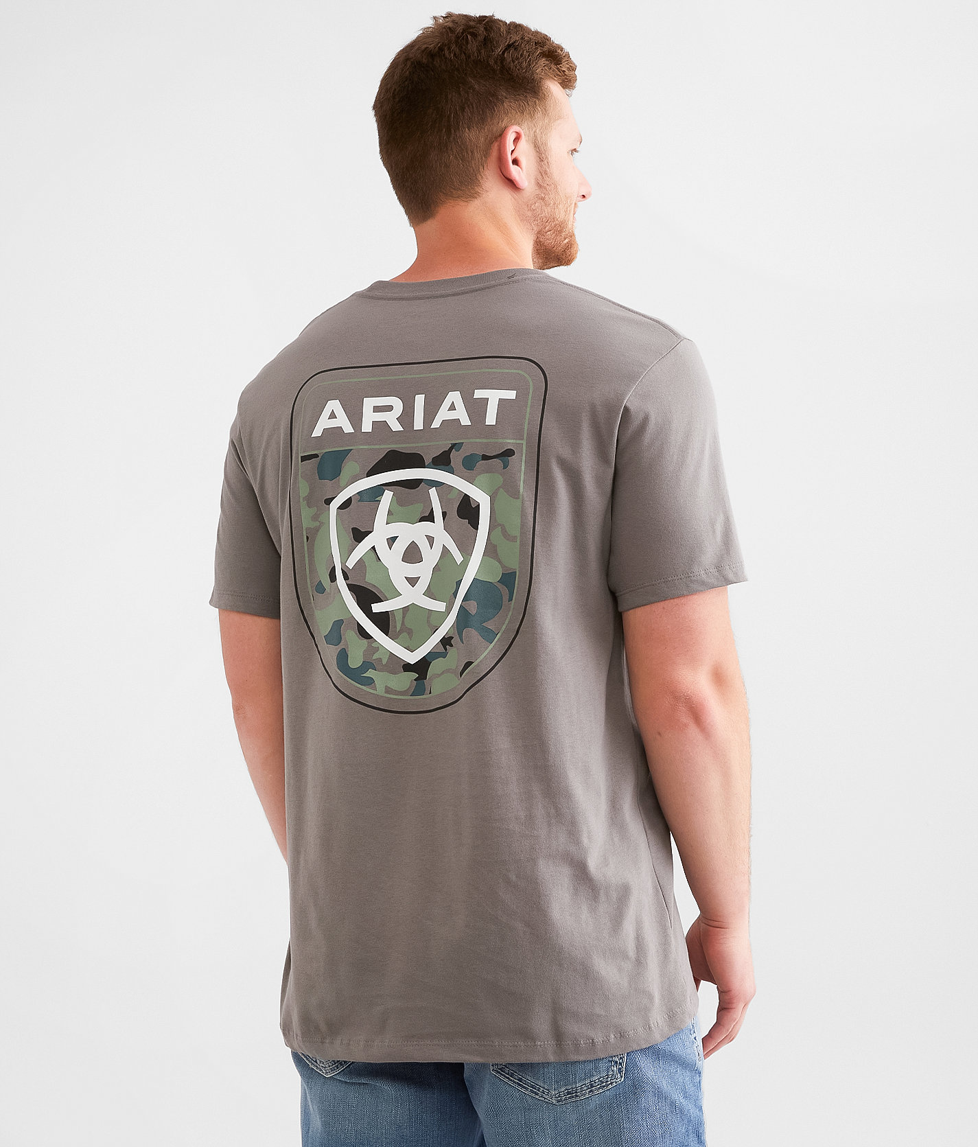Ariat Duck & Cover T-Shirt - Men's T-Shirts in Smoked Pearl