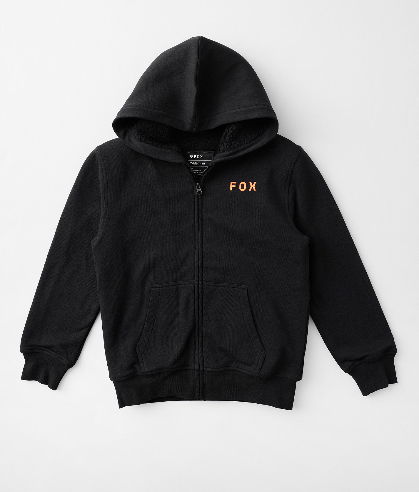 Boys - Fox Magnetic Hoodie - Boy's Sweatshirts in Black