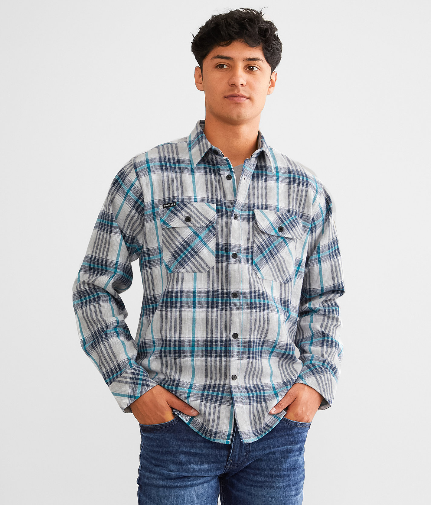 Howitzer Peacemakers Flannel Shirt - Men's Shirts in Blue