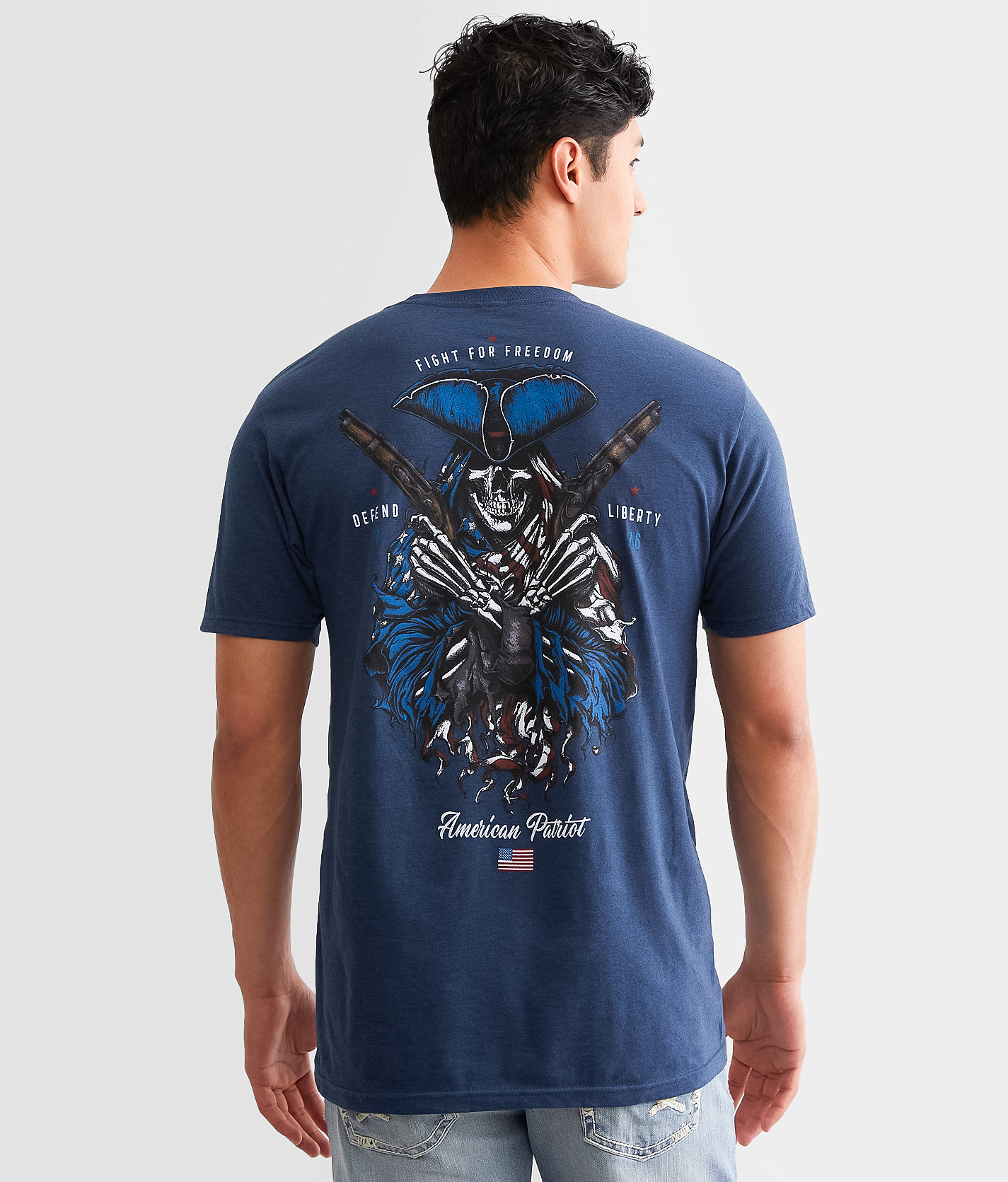 Howitzer Freedom Fighter T-Shirt - Men's T-Shirts in Denim Black Heather
