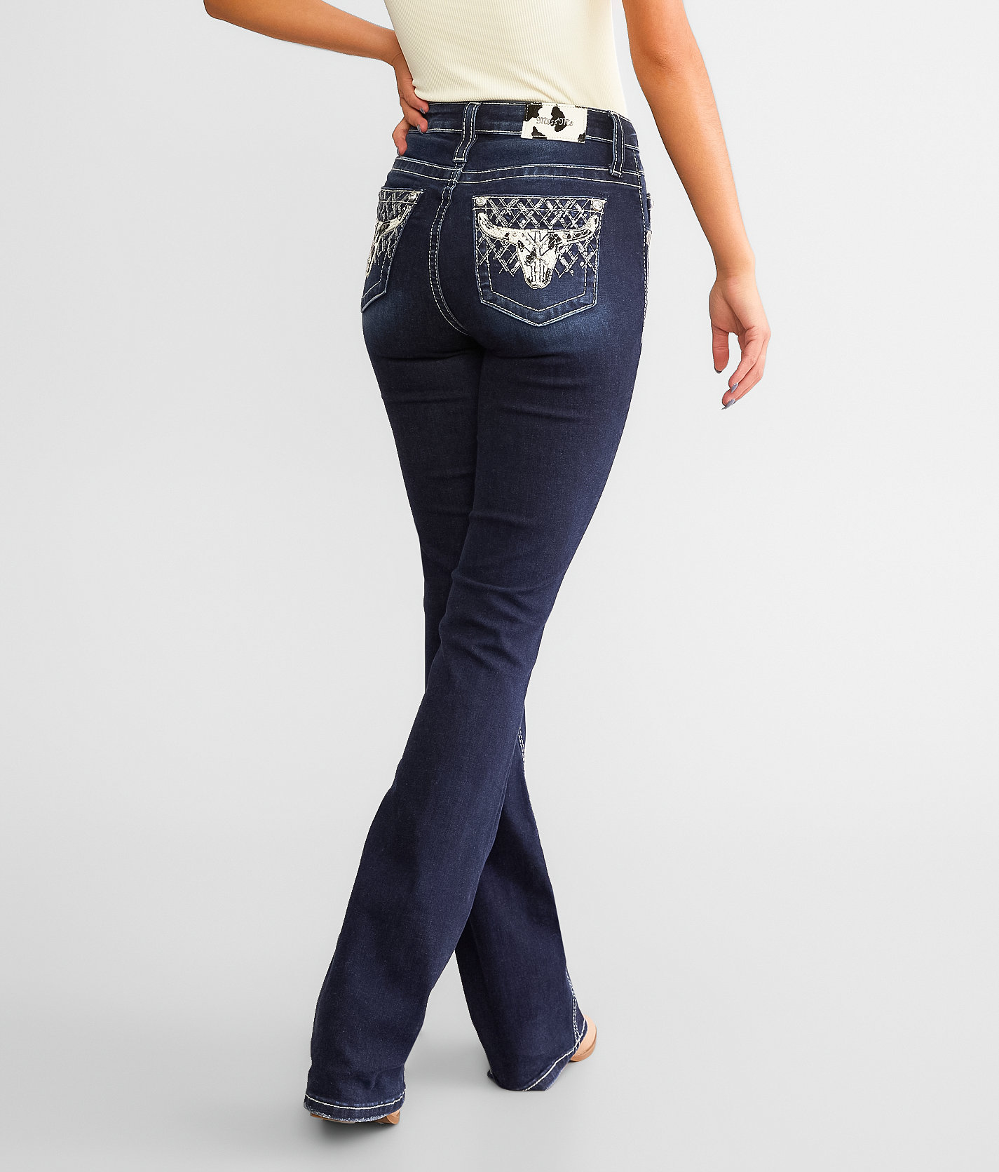 Miss Me High Rise Boot Stretch Jean - Women's Jeans in D1012