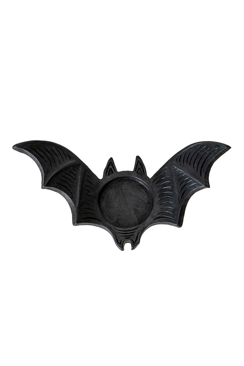 Black Bat Tealight Candle Holder