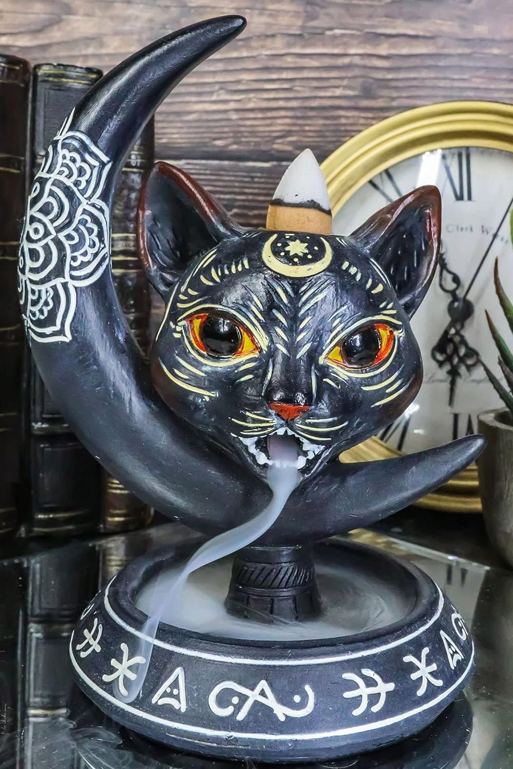 Black Cat Backflow Incense Burner