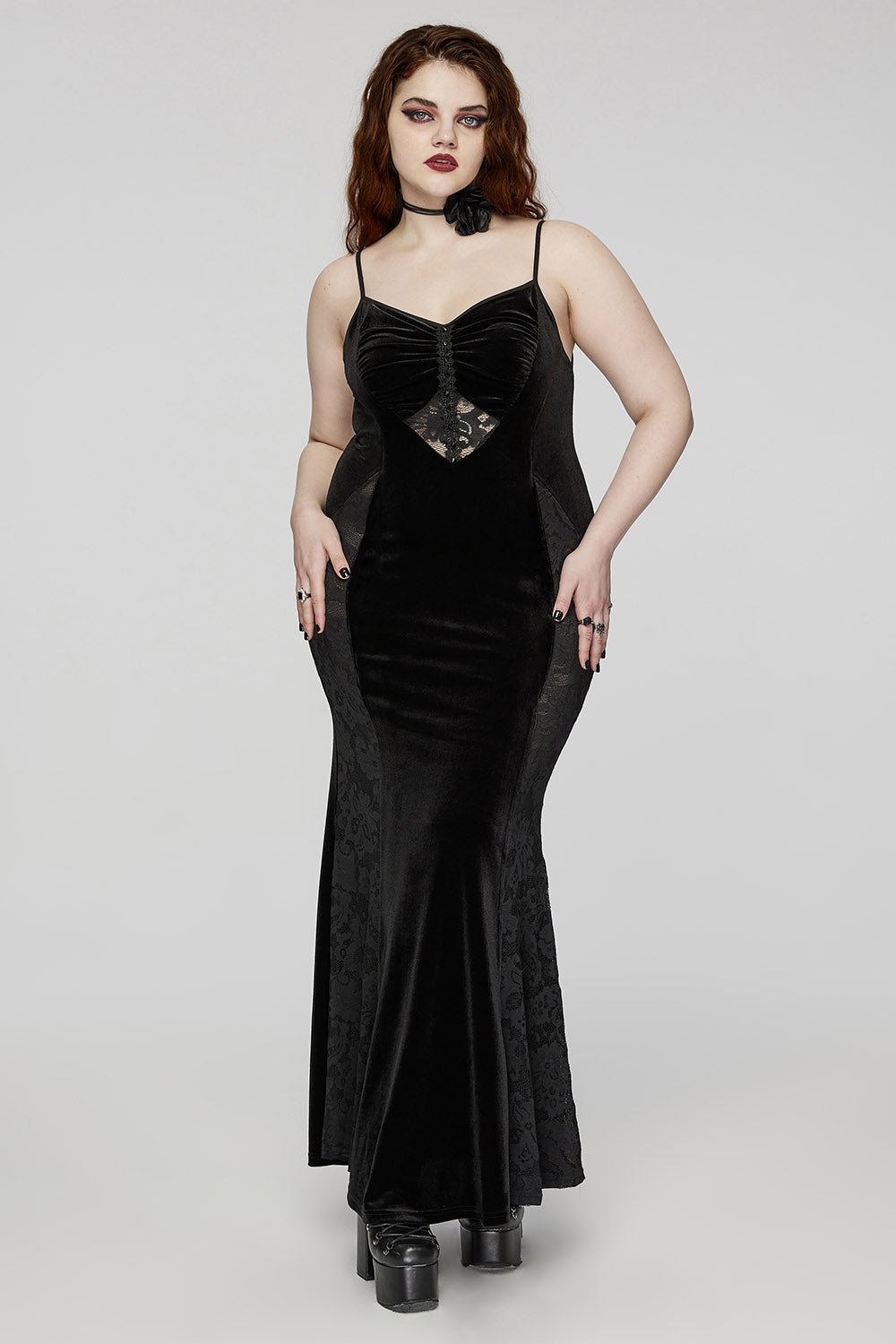 Black Medallion Mermaid Dress