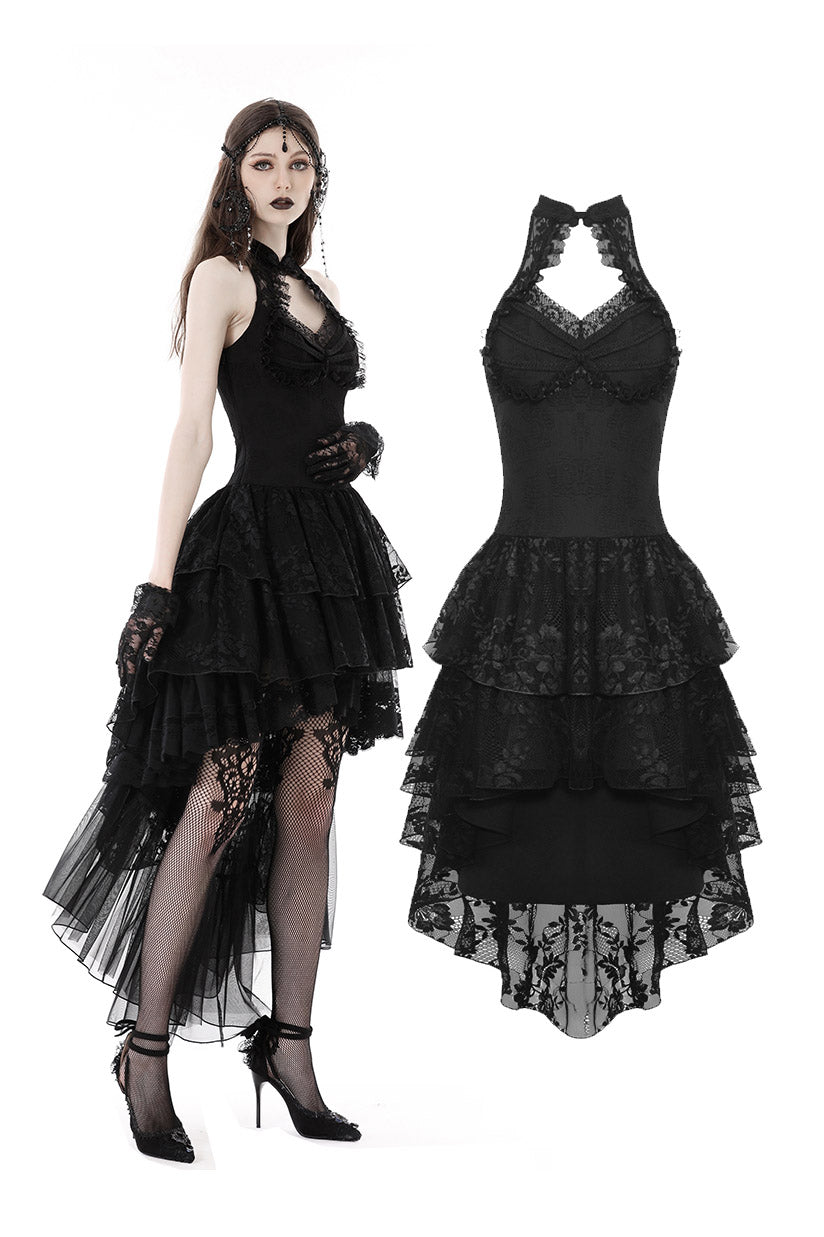 Black Moonlight High Low Dress
