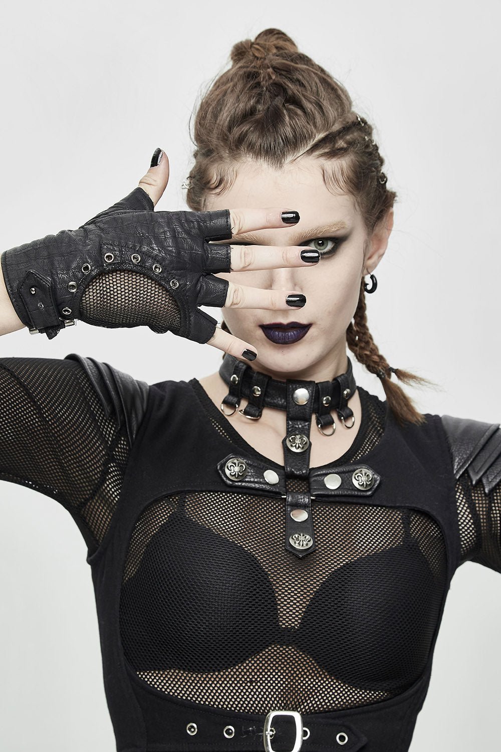 Born Villain Vegan Leather Gloves