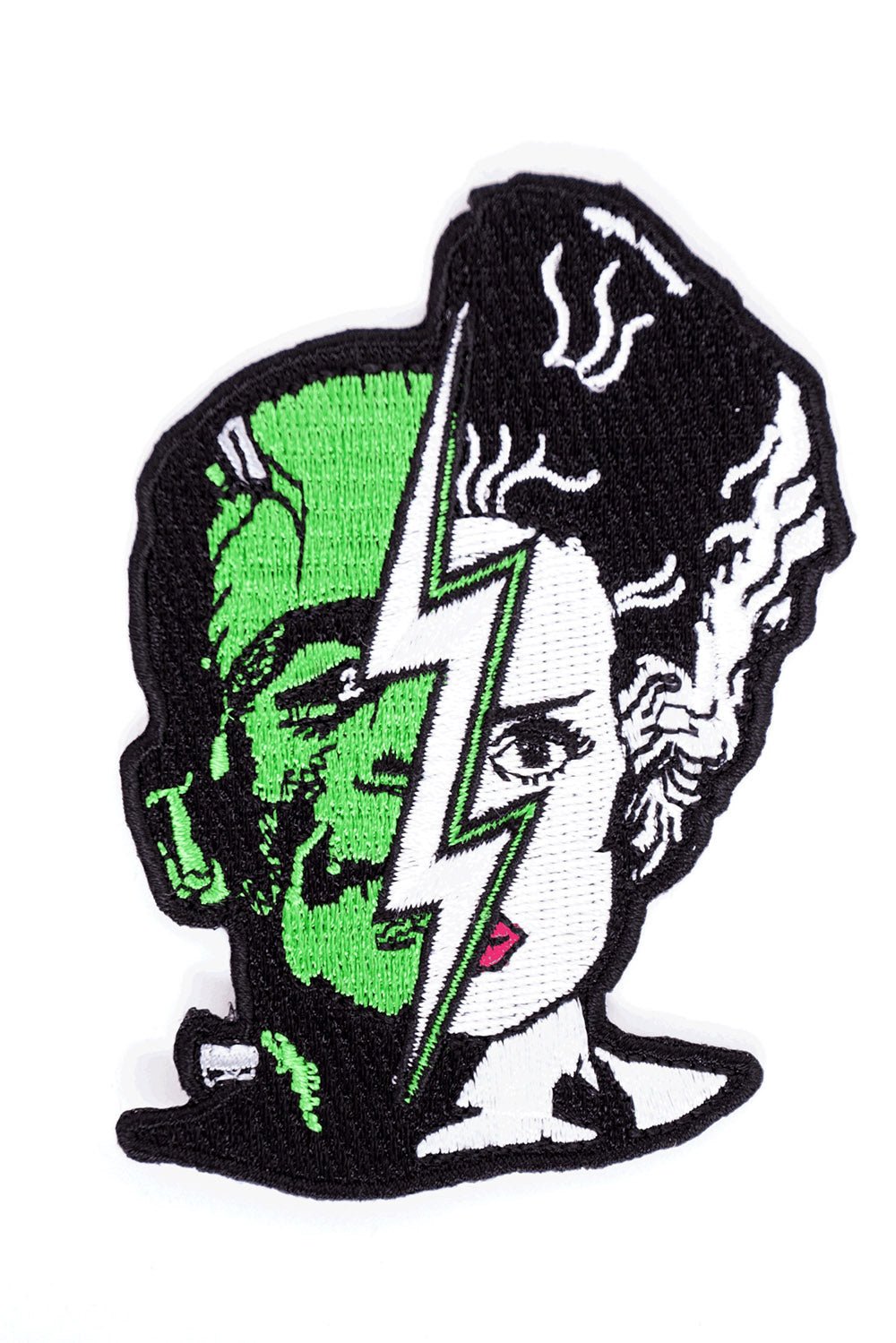Bride of Frankenstein & Frankenstein Half Face Patch