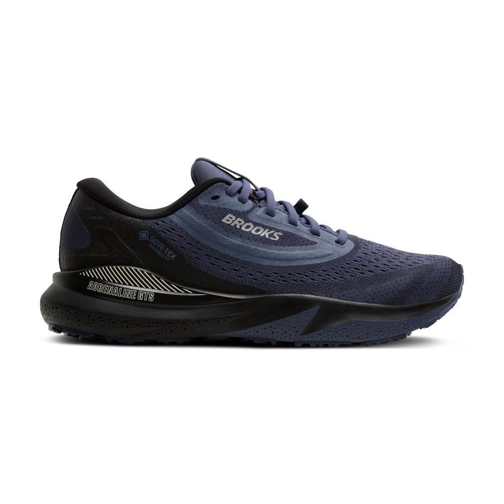 Brooks Adrenaline GTS 24 GTX | Black/Nightshadow/Coconut | Men's Waterproof Stability Running and Walking Shoe