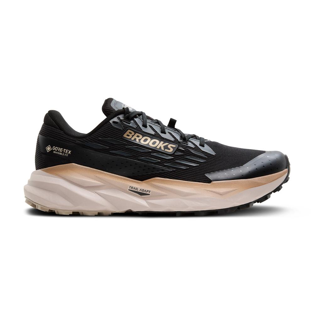 Brooks Cascadia 19 GTX | Black/Ebony/Chateau Gray | Men's Waterproof Trail Running and Walking Shoe