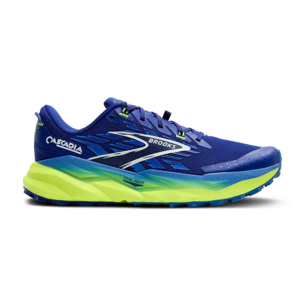Brooks Cascadia 19 | Surf the Web/Nightlife/White | Men's Trail Running and Walking Shoe