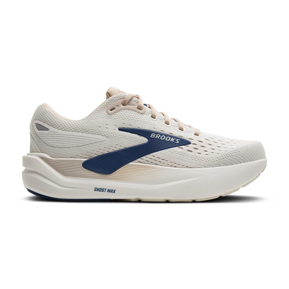 Brooks Ghost Max 3 | Coconut/Chateau/Navy | Men's Cushioned Running and Walking Shoe