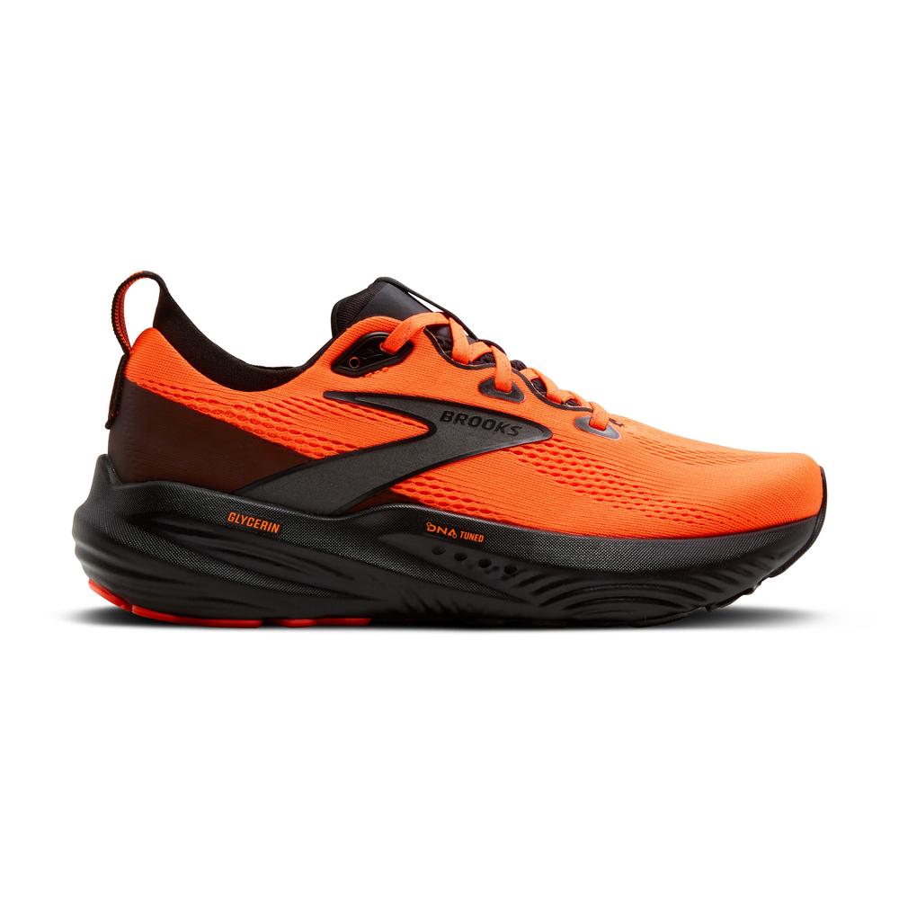 Brooks Glycerin 22 | Orange/Black | Men's High-Cushion Running Shoes