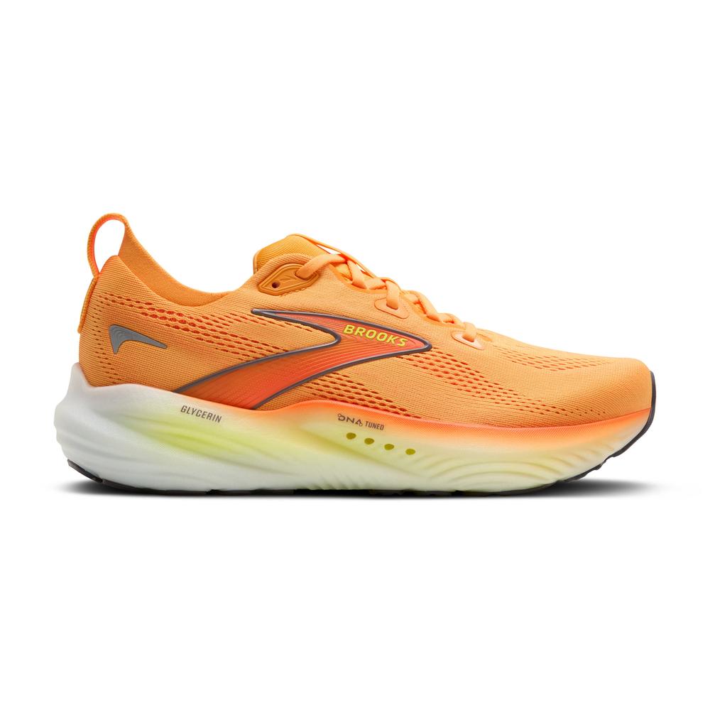 Brooks Glycerin 22 | Orange/Nightlife/White | Men's High-Cushion Running Shoes
