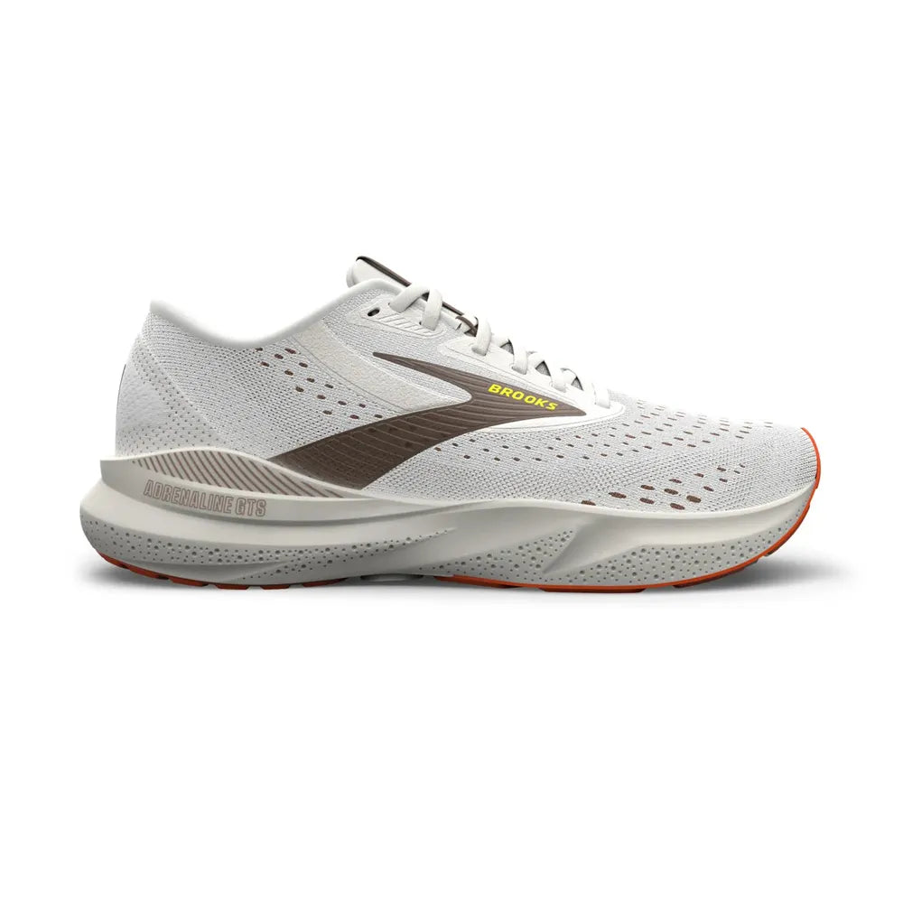 Brooks Adrenaline GTS 24 | Coconut/Portabella/Orange | Men's Stability Running Shoes