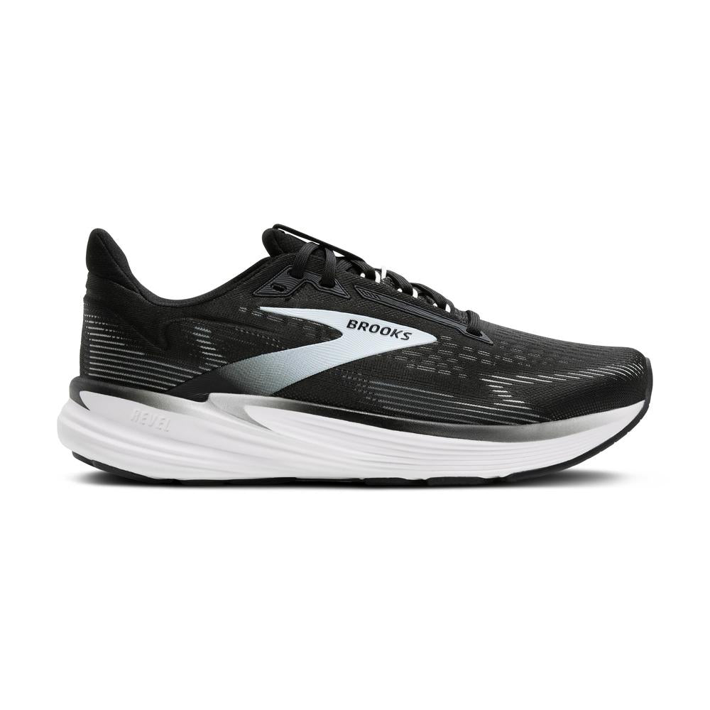 Brooks Revel 8 | Black/Grey/White | Men's Everyday Running and Walking Shoe