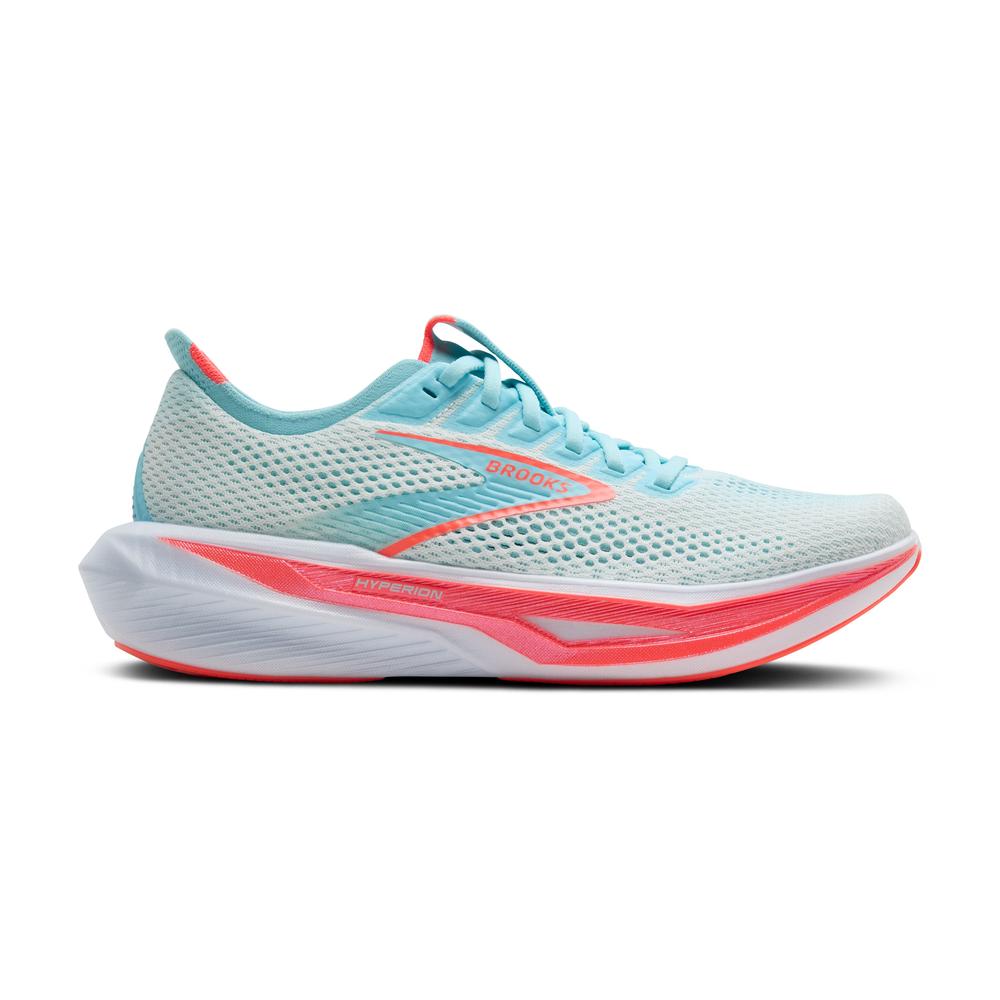 Brooks Hyperion 3 | White/Pink Clay/Atomizer | Women's Energetic Running and Walking Shoe