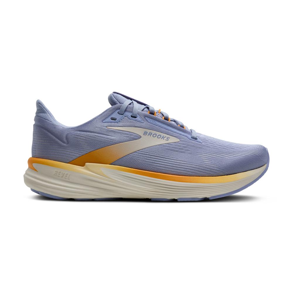 Brooks Revel 8 | Blue Heron/Orange/Coconut | Women's Everyday Running and Walking Shoe