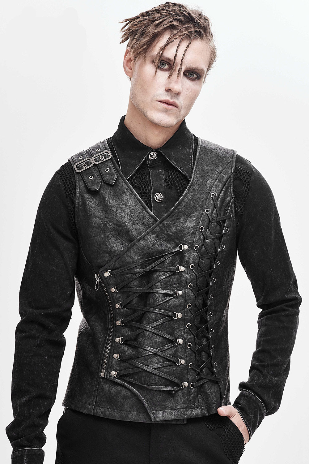 Black Apocalypse Punk Waistcoat