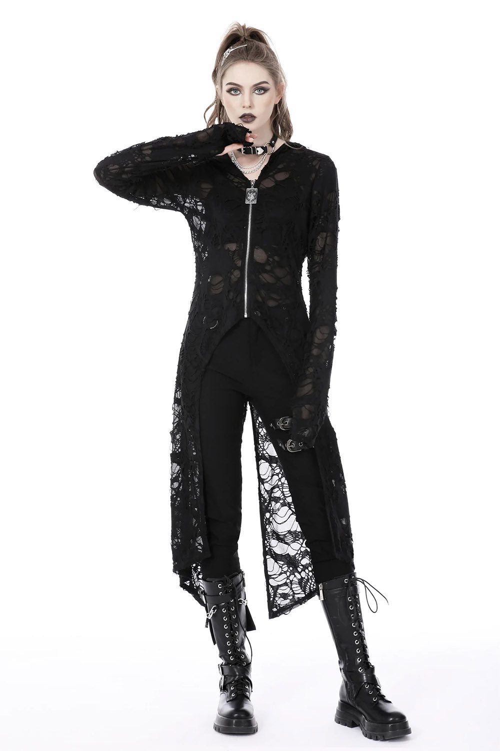 Burning Witch Tattered Cardigan